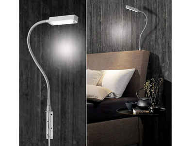 FISCHER & HONSEL Bettleuchte, 2er SET LED Leselampen dimmbar Bett-Lampen & Leseleuchten für Schlafzimmer Wohnzimmer Couch Sofa