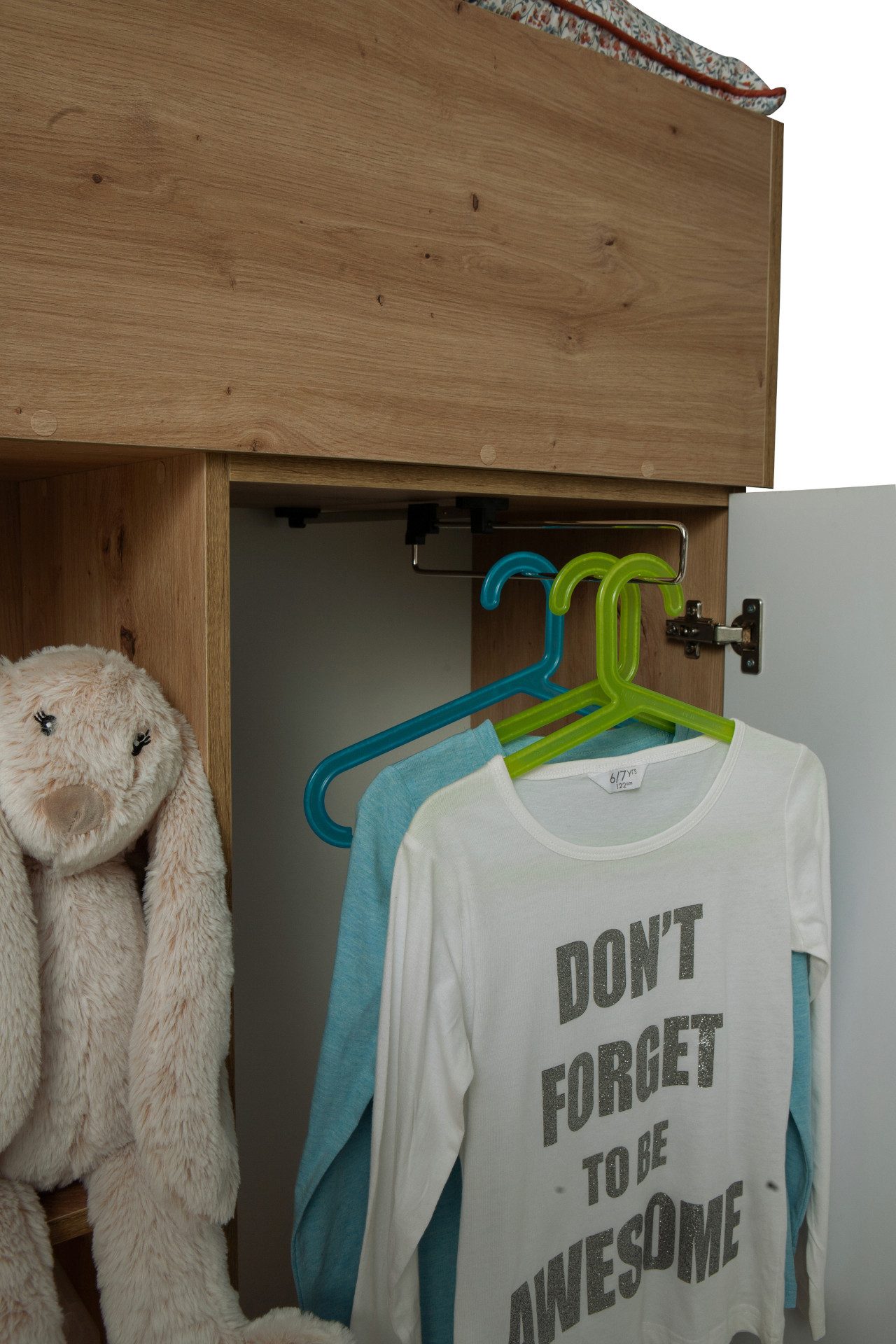 ABIKS MÖBEL Hochbett SMART 1 Etagenbett für Jugendliche mit Schreibtisch und Kleiderschrank