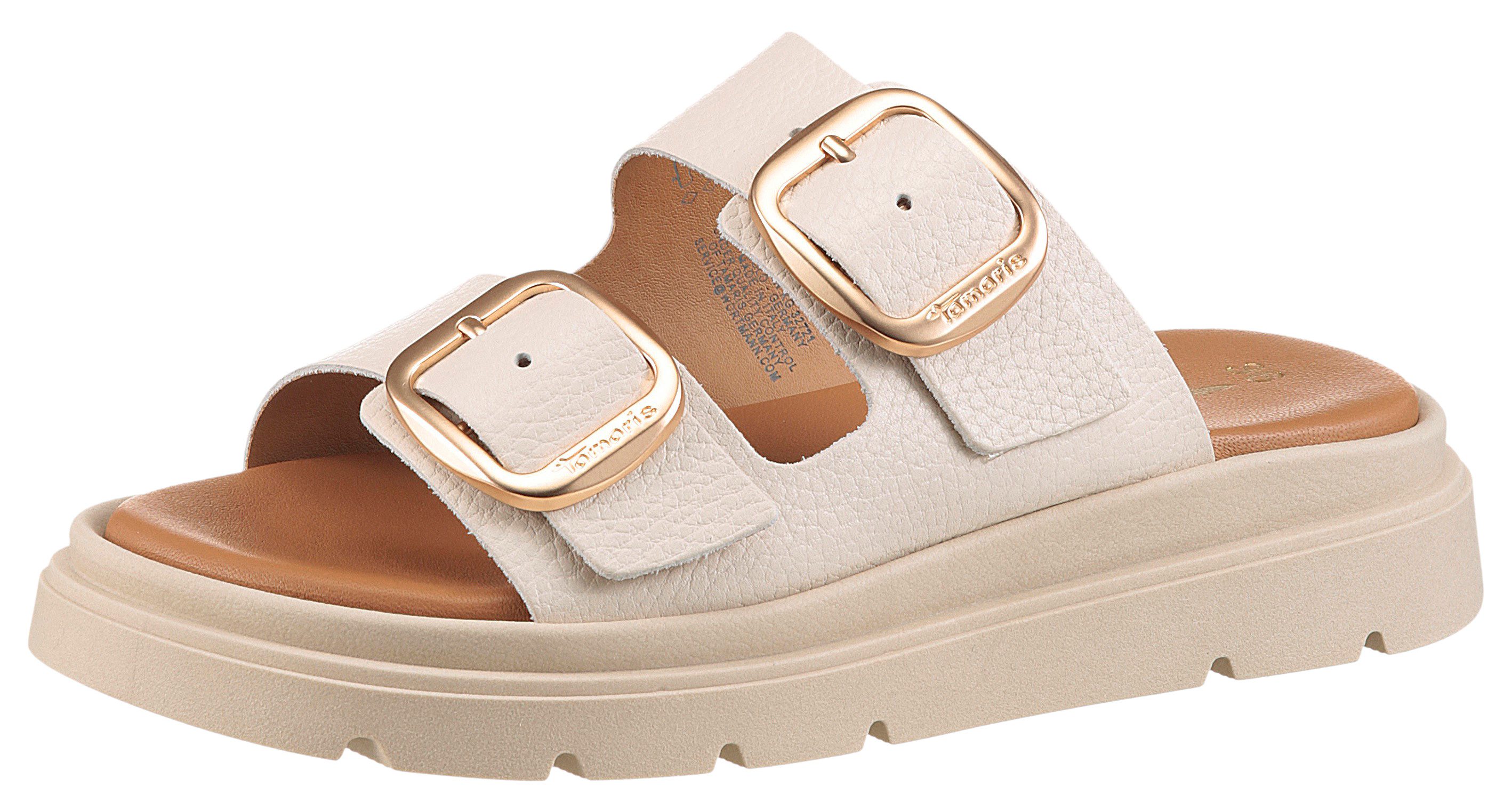 Tamaris Pantolette, Keilabsatz, Plateau, Sommerschuh, mit Touch It-Ausstattung