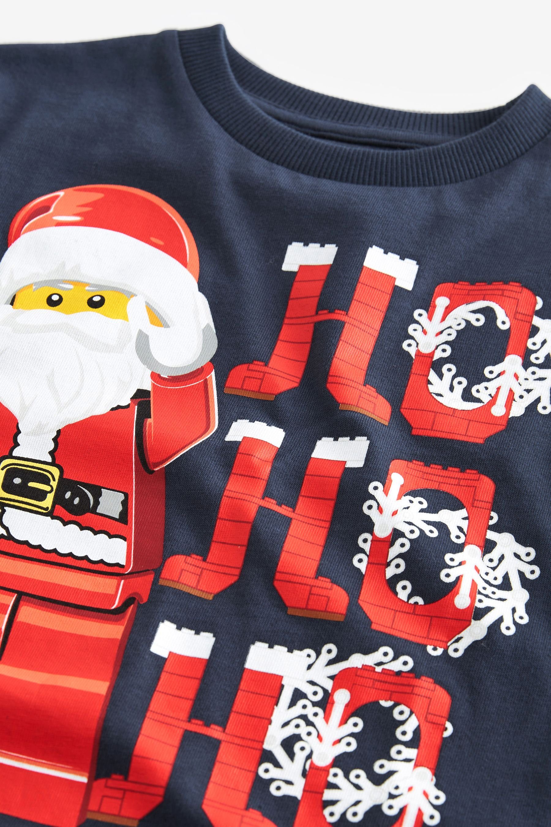 Next Navy T-Shirt Blue Weihnachtliches T-Shirt Lego (1-tlg)