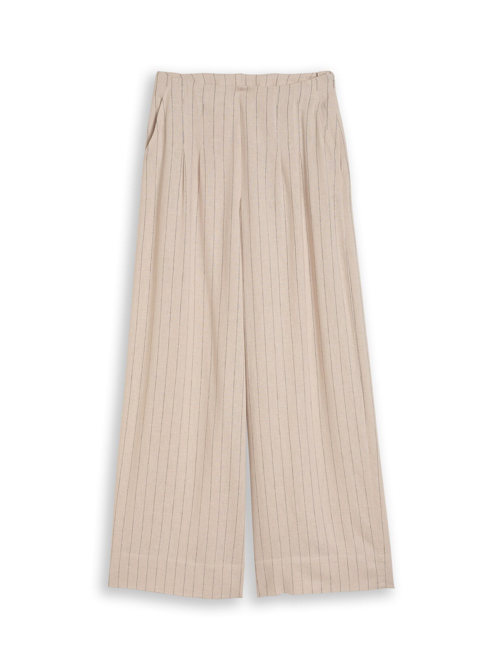TOM TAILOR Denim Stoffhose Hosen & Chino Wide Leg Hose mit Leinenanteil