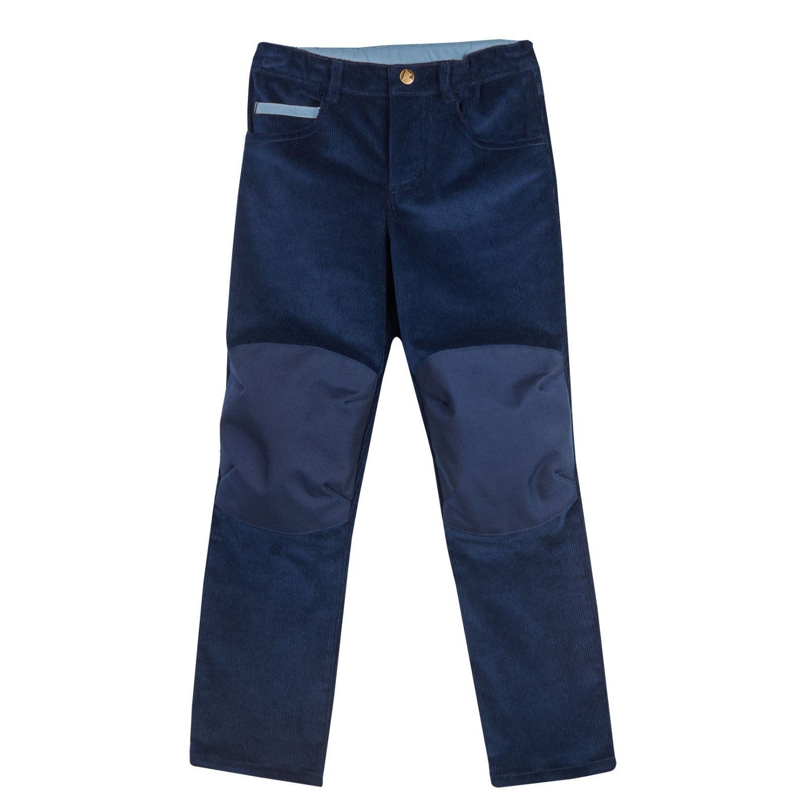 Finkid Outdoorhose Kuusi Cordhose mit mit Kinder blau Navy Hose Kniebesatz Kniebesatz Outdoorhose