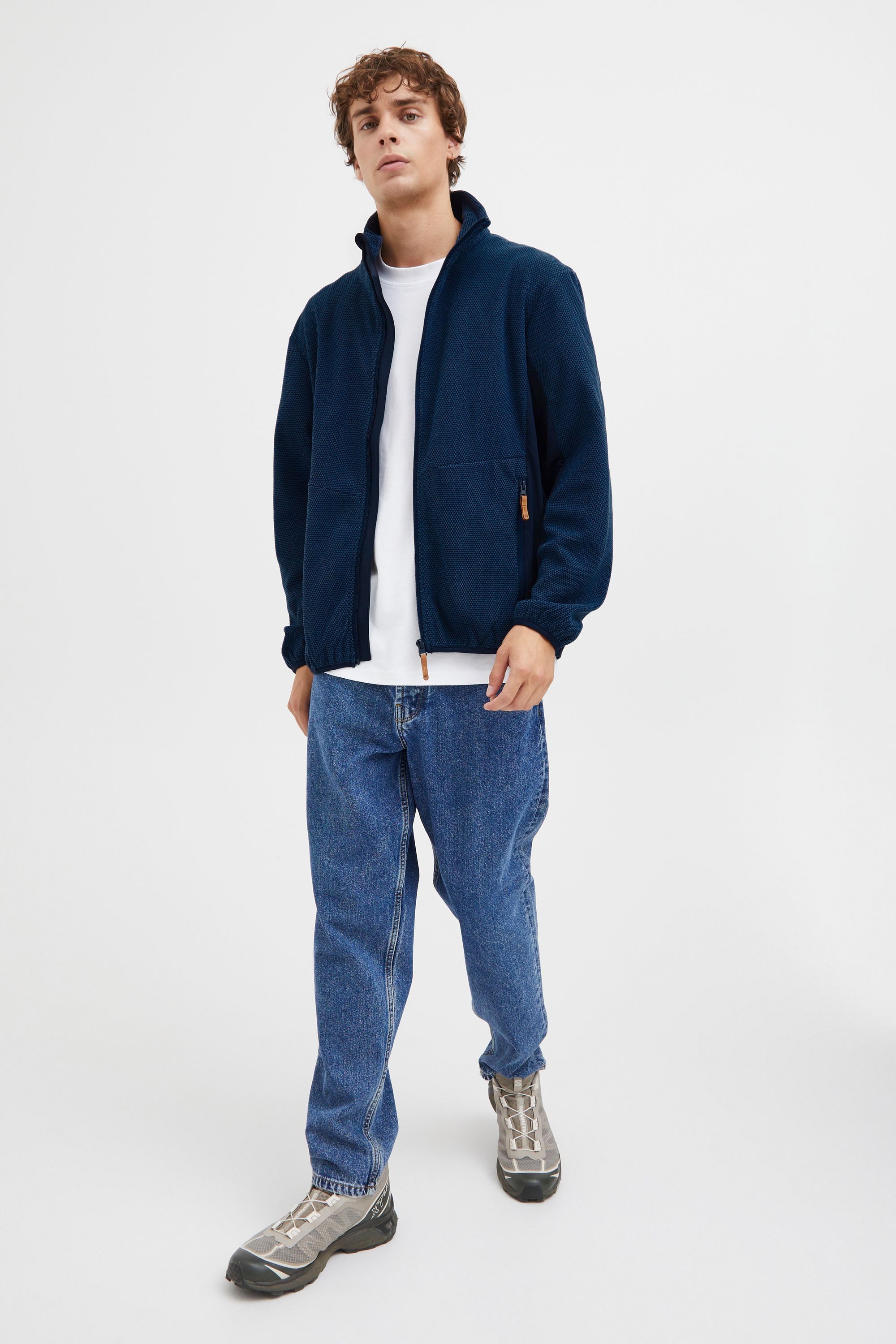 North Bend Fleecejacke NBHelgo M Atmungsaktive Fleecejacke mit Stehkragen günstig online kaufen