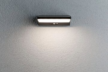 Paulmann Außen-Wandleuchte IP44, LED fest integriert, Warmweiß, LED-Modul, 3.000K 3,4W Aluminium