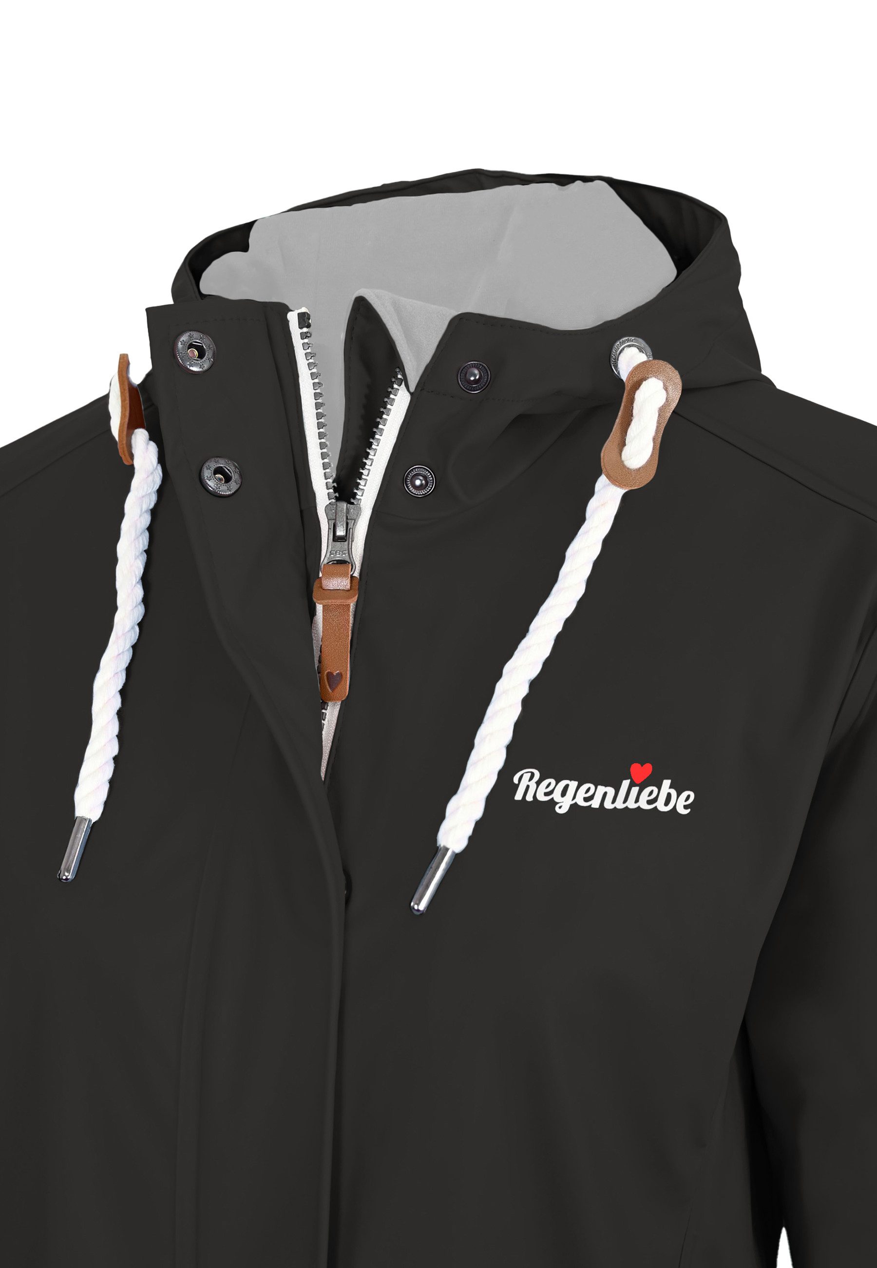 Regenliebe Regenmantel Friesennerz taillierter Regenmantel mit verstellbare günstig online kaufen