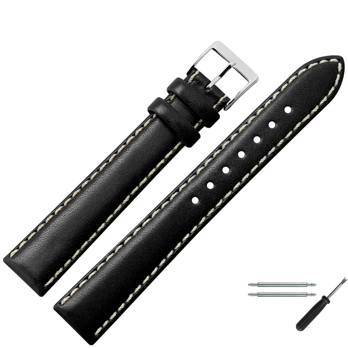 MARBURGER Uhrenarmband 22mm Leder XL Extra günstig online kaufen