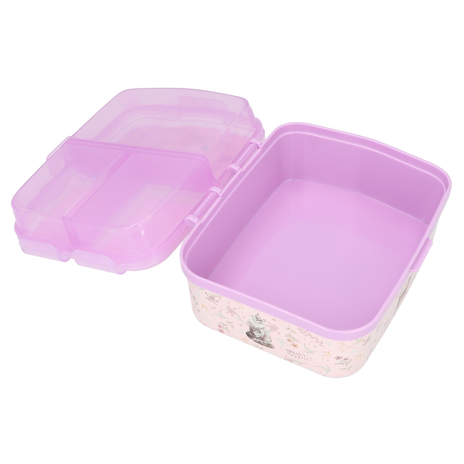 Depesche Lunchbox Top Model XL Brotdose mit Unterteilung 3 Fächer Brotbox Brotbüchse, Kunststoff