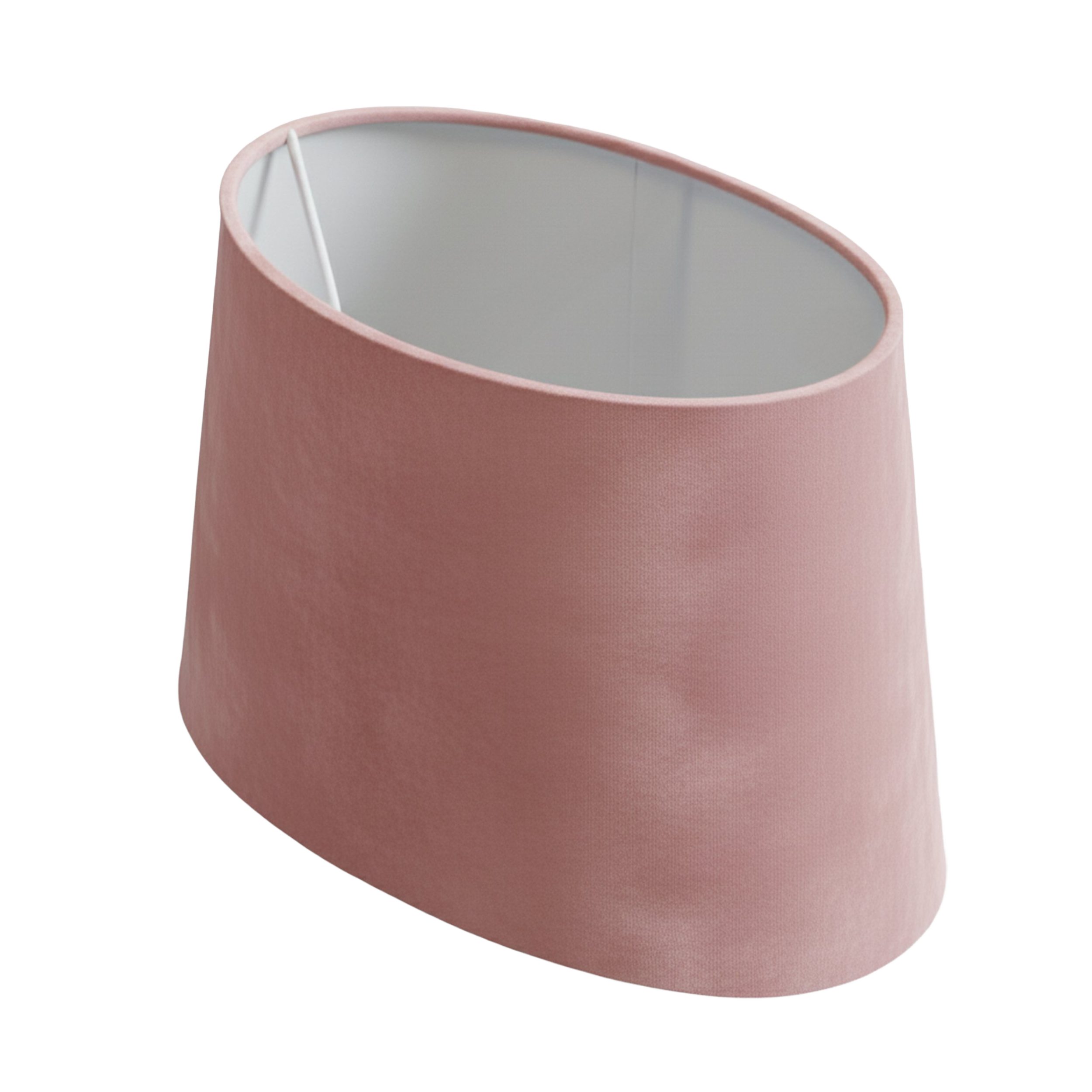 B&S Lampenschirm Lampenschirm oval Velvet pink B:23x14/T:19x11,5/H:15cm, Jinming