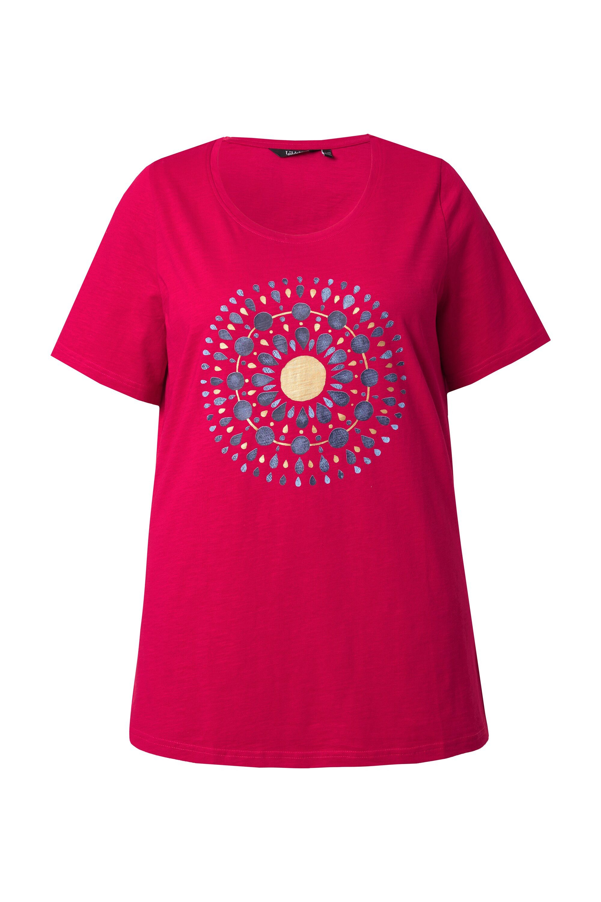 Ulla Popken T-Shirt T-Shirt Mandala A-Linie günstig online kaufen