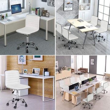 Yaheetech Drehstuhl, Bürostuhl, Kunstleder Schreibtischstuhl, höhenverstellbar