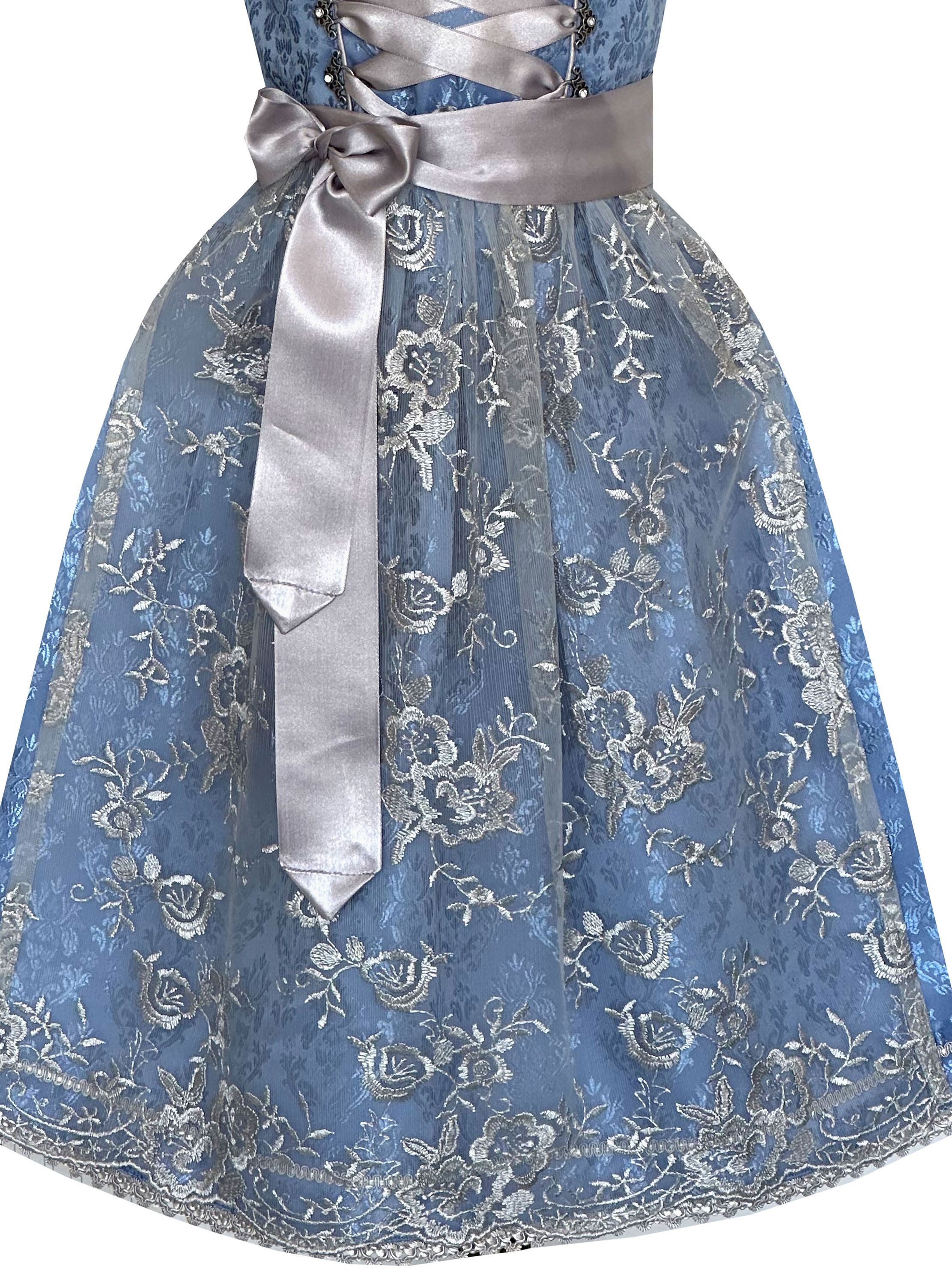 Alpenmärchen Dirndl Kinderdirndl Marine in blau - ALM-K1045 – Bild 4 von 4