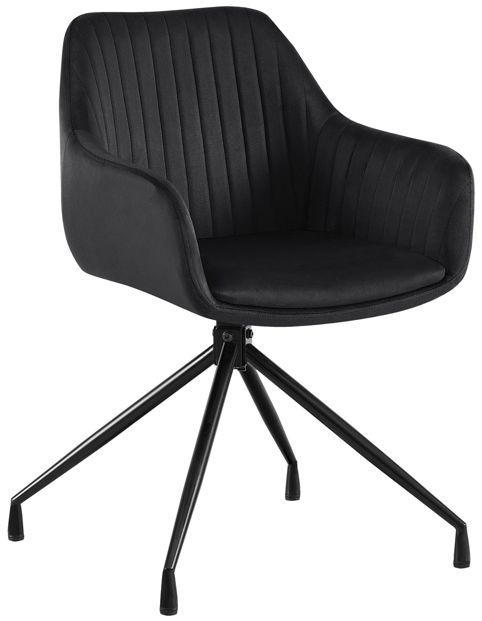 CLP Esszimmerstuhl Welby, Drehbar, Samtbezug, Gepoltert, Bis 150 kg belastbar