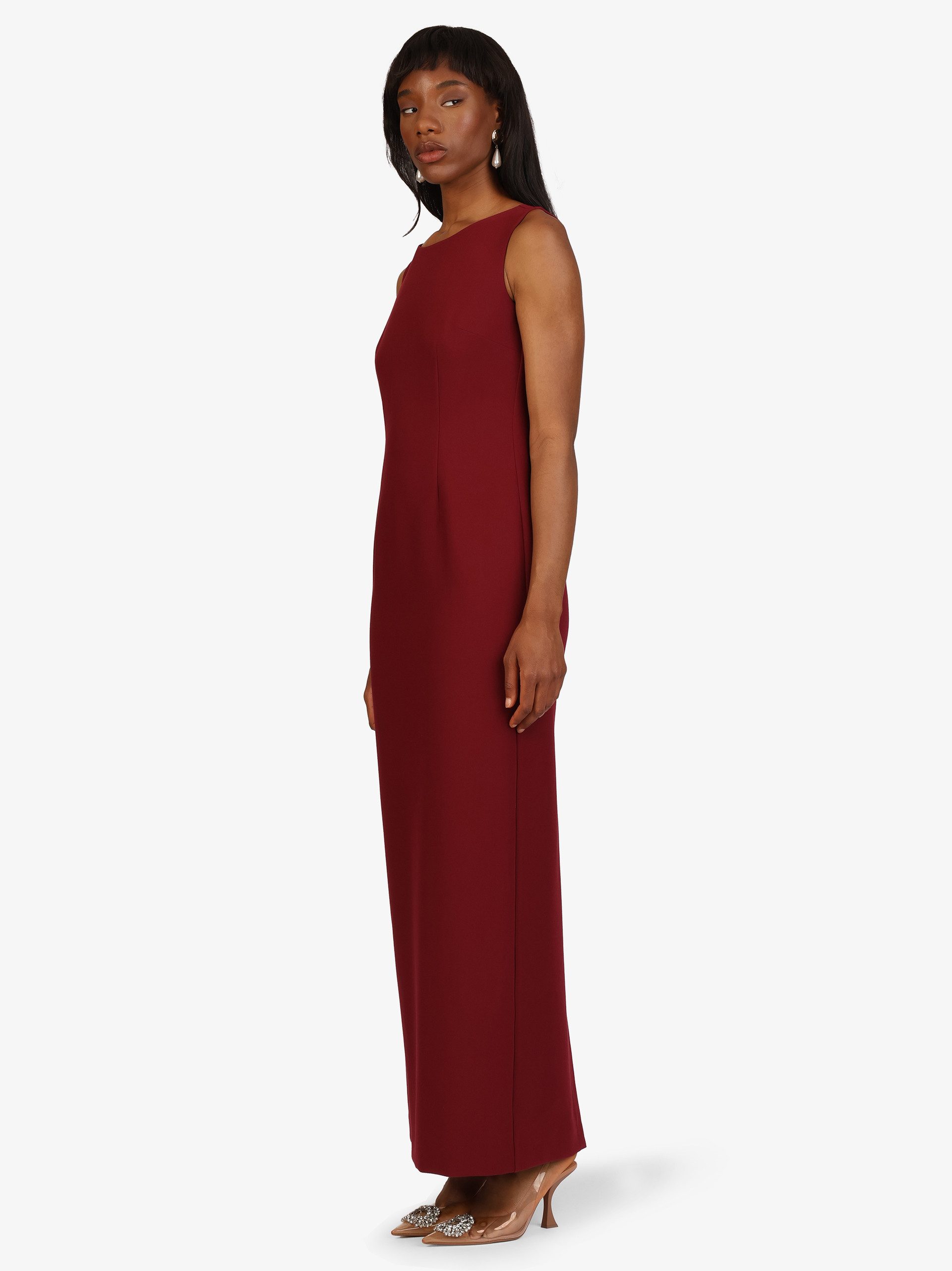 Kraimod Abendkleid mit Rückenschlitz und Rundhals