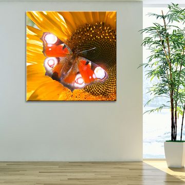 etc-shop Dekolicht, LED-Leuchtmittel fest verbaut, LED-Bild Schmetterling Wand Dekoration Bild Licht Leuchtbild