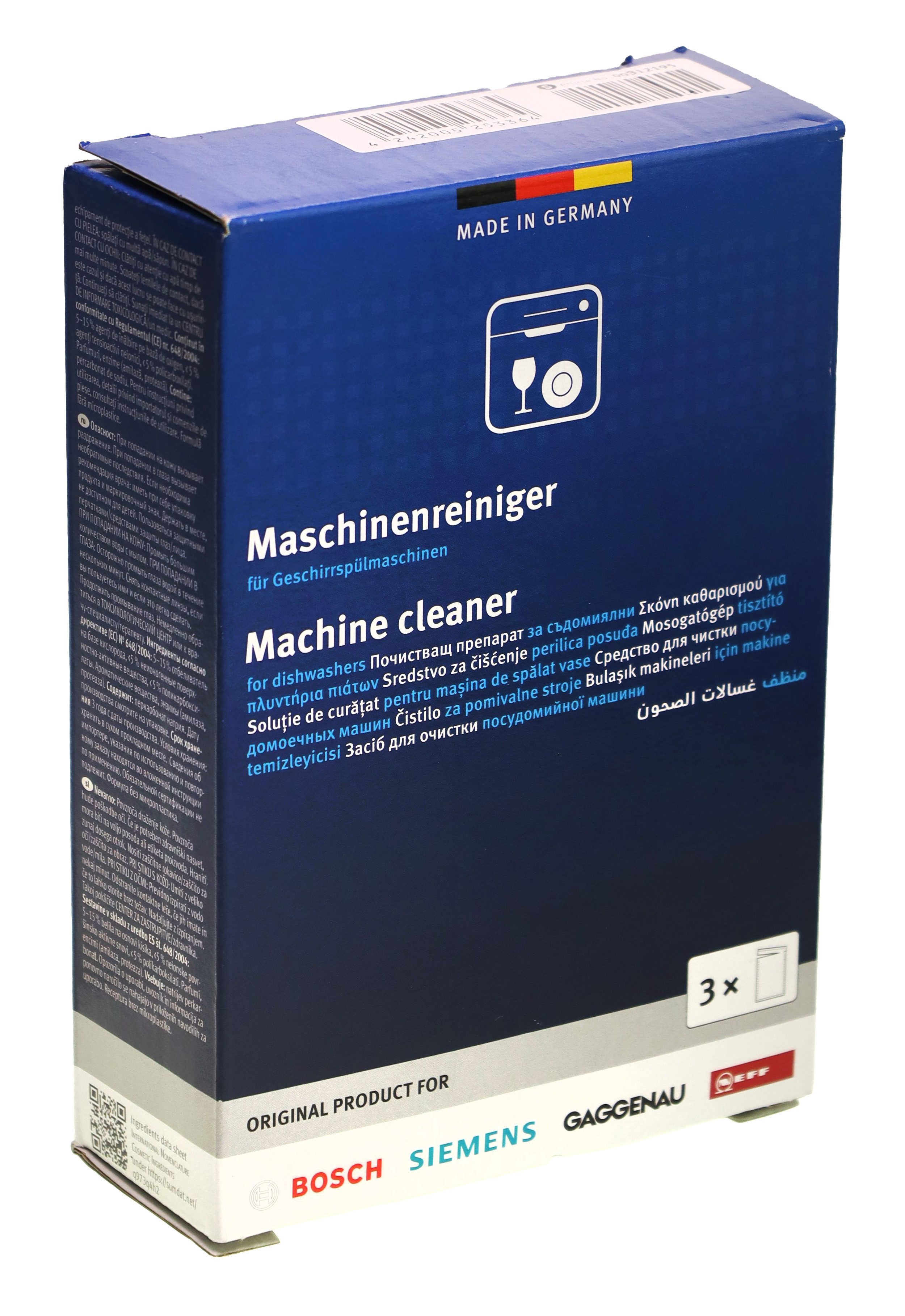 Montagezubehör Geschirrspüler Bosch 00312479, 00312195 Maschinenreiniger 4 Stück für Geschirrspüler