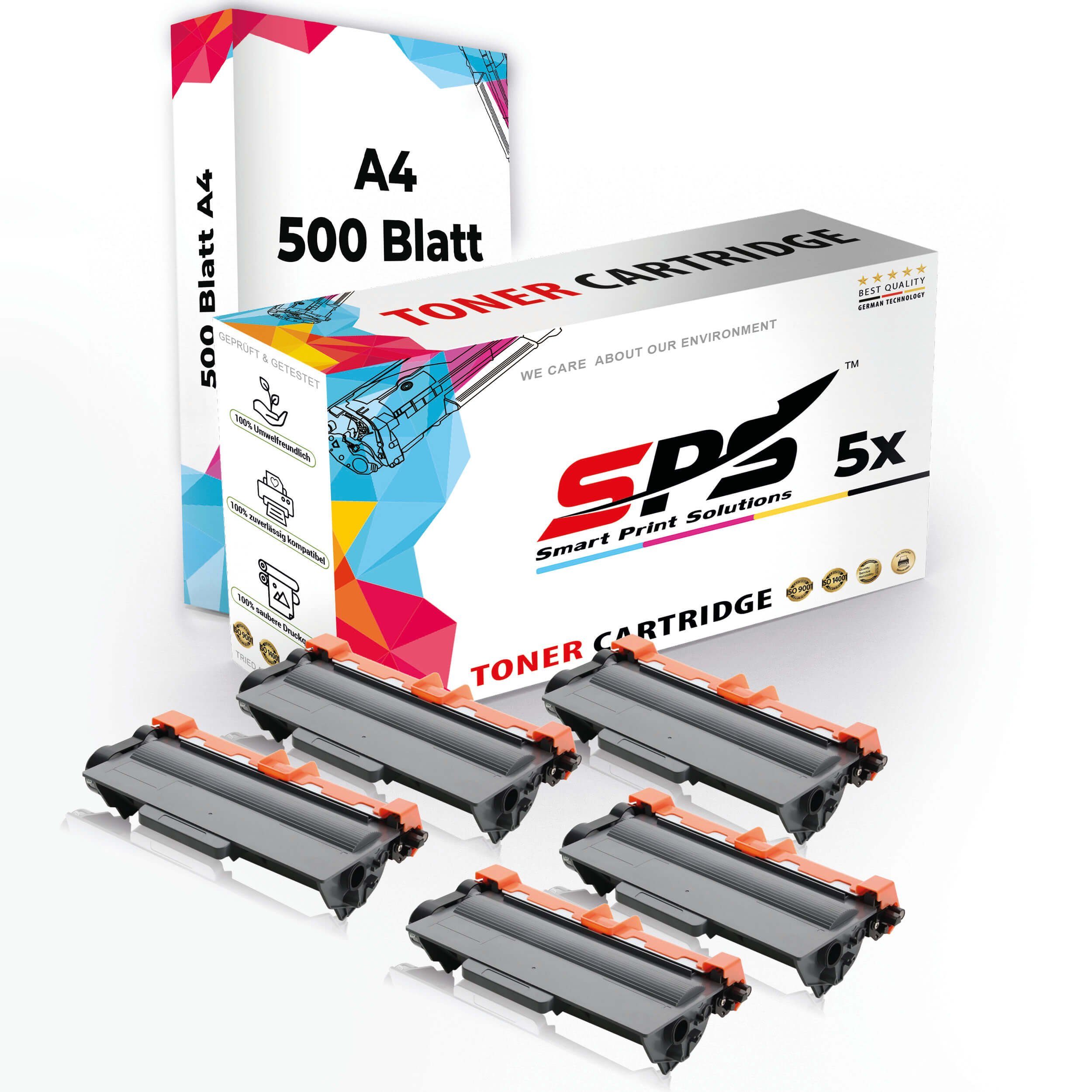 SPS Tonerkartusche Druckerpapier A4 + 5x Multipack Set Kompatibel für Brother MFC-8550, (5er Pack)