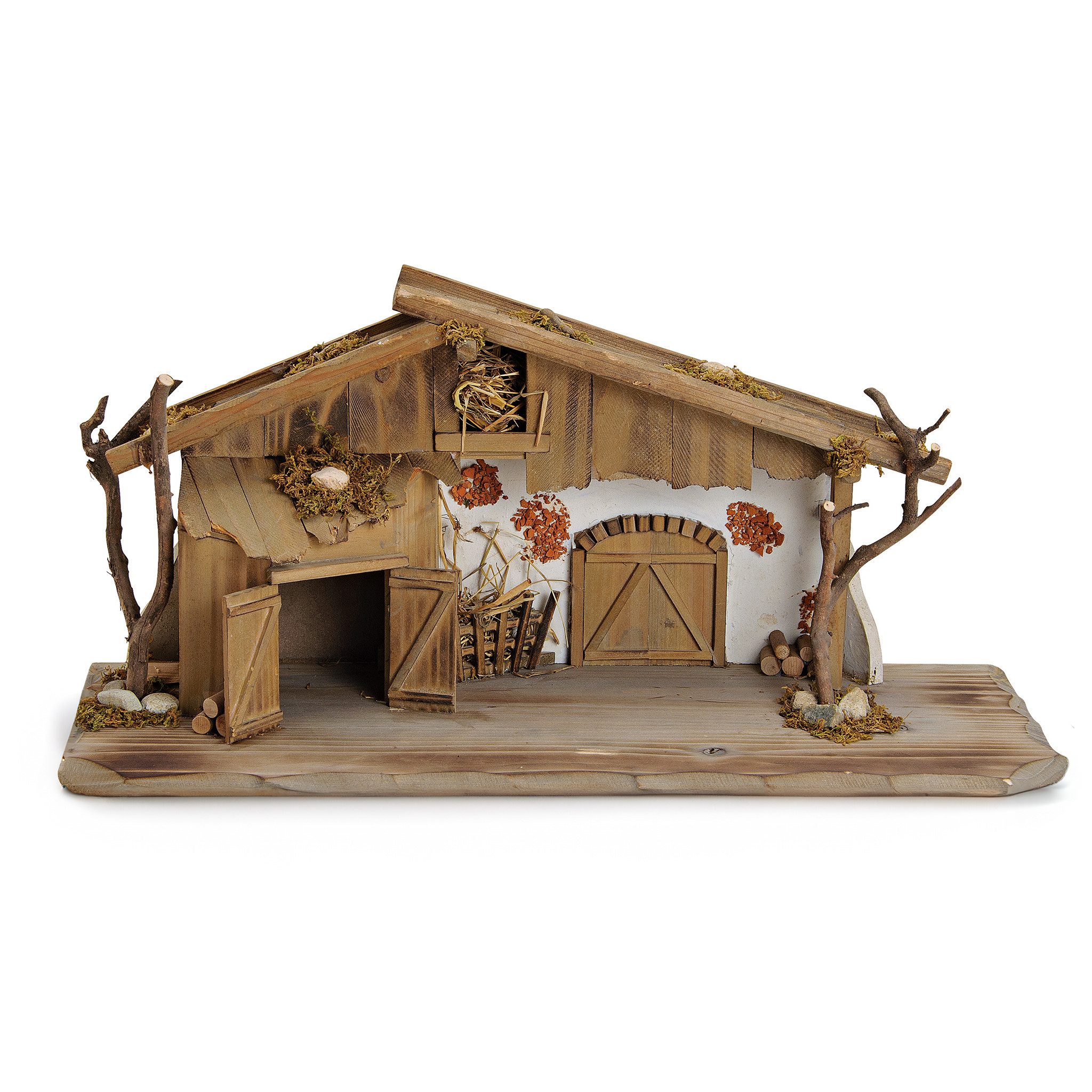 matches21 HOME & HOBBY Krippe Große XXL Holz Weihnachts-Krippe 60 cm (1-tlg günstig online kaufen