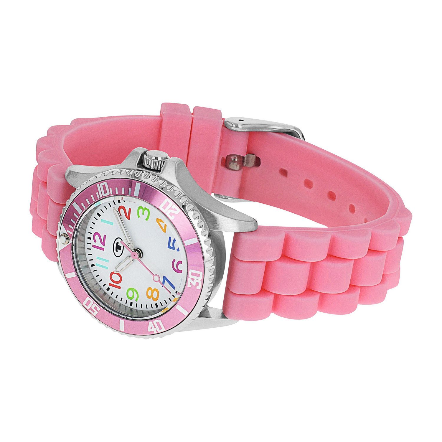 TOM TAILOR Quarzuhr 2100704, Armbanduhr, Silikonarmband, Kinderuhr, Mädchen, analog