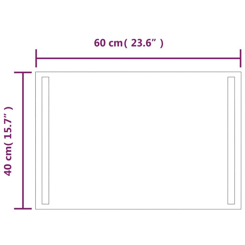 cm Wandspiegel LED-Badspiegel 40x60 furnicato