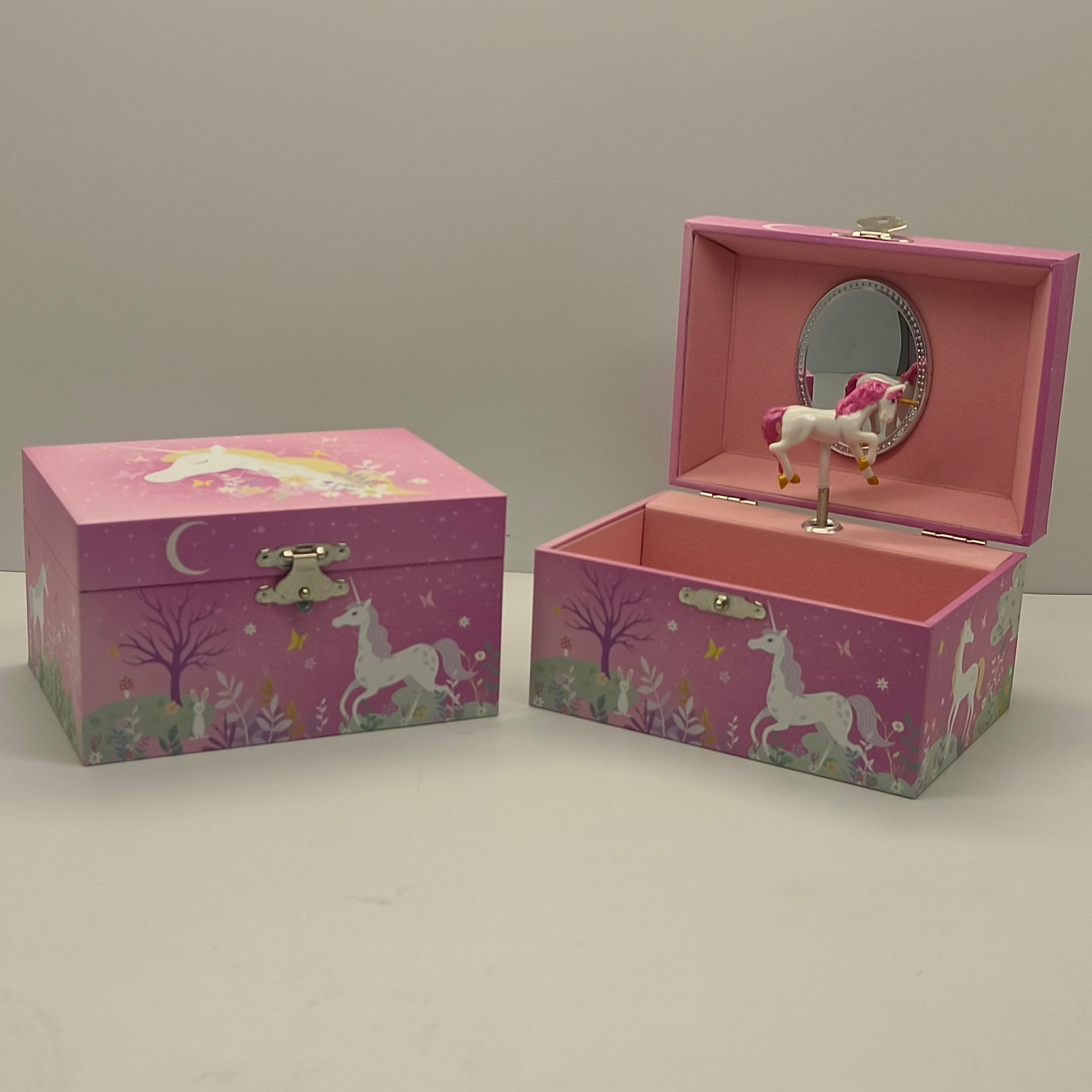 Musicboxworld Spieluhr Spieluhr - Schmuckschatulle mit Einhorn und Waldlandschaft – Bild 2 von 2