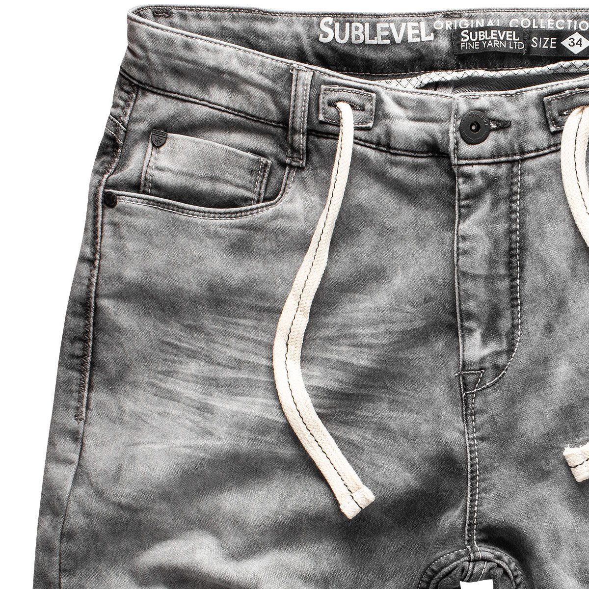 SUBLEVEL Shorts Sweat Shorts Jeans Kurze Hose Bermuda Sweatpants