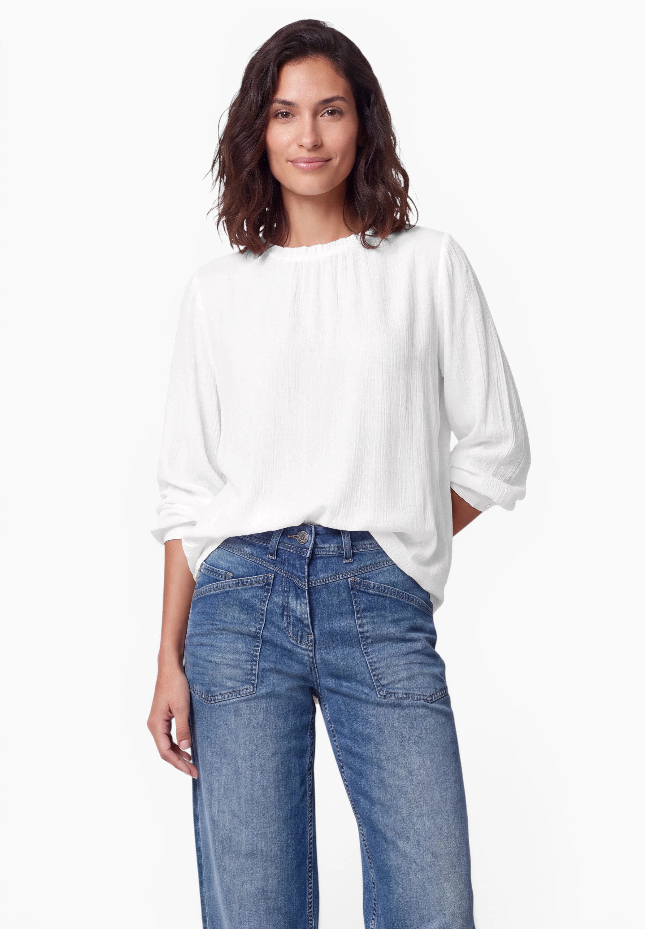CECIL Shirtbluse mit Smok-Details