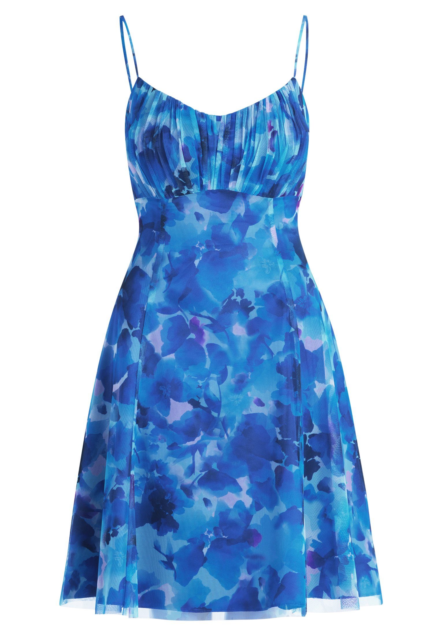 Vera Mont Minikleid (1-tlg) Blue-Light mit Blumenprint Blue