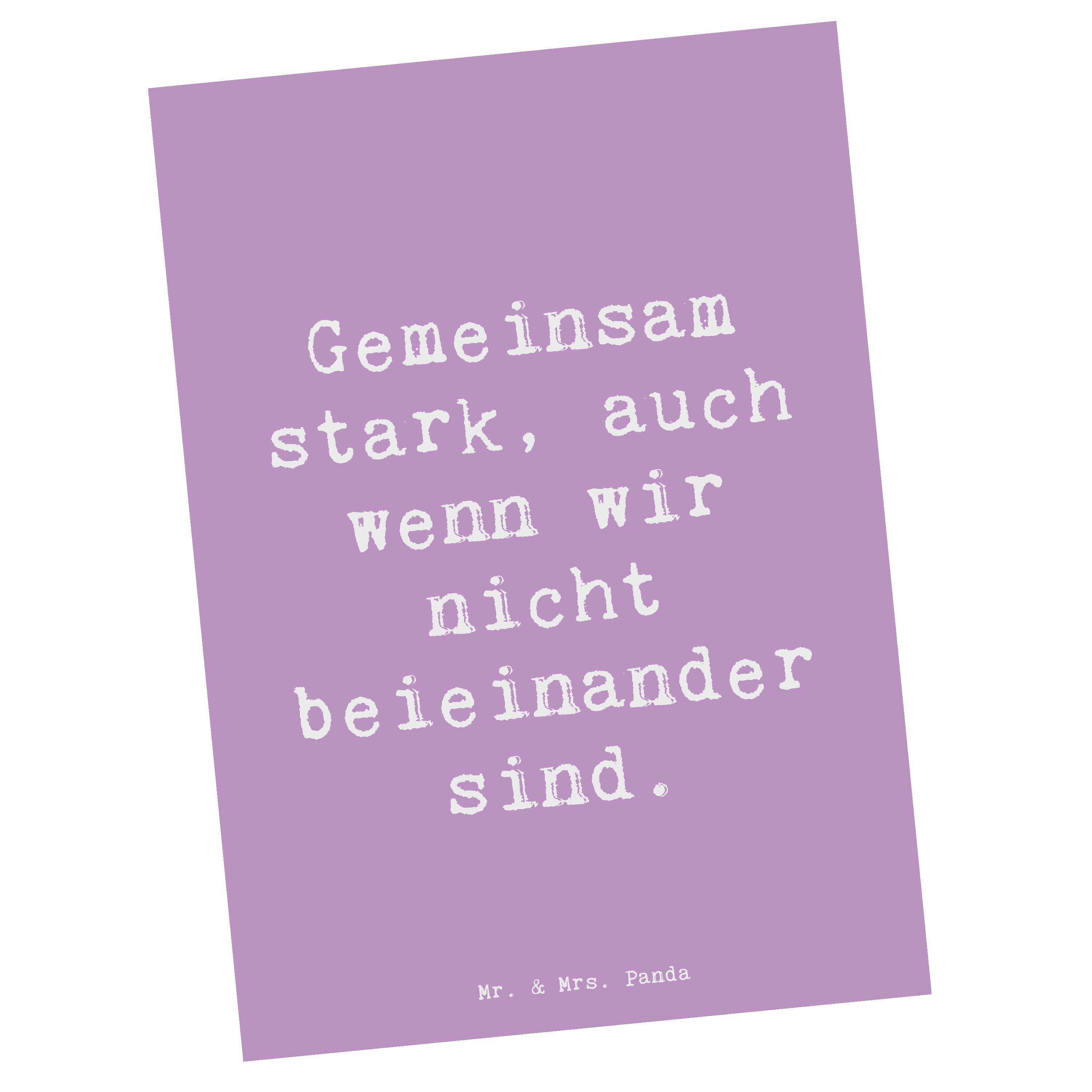 Postkarte Trennung von den Eltern - Lavendeltraum - Geschenk, Bestärkung, Einla