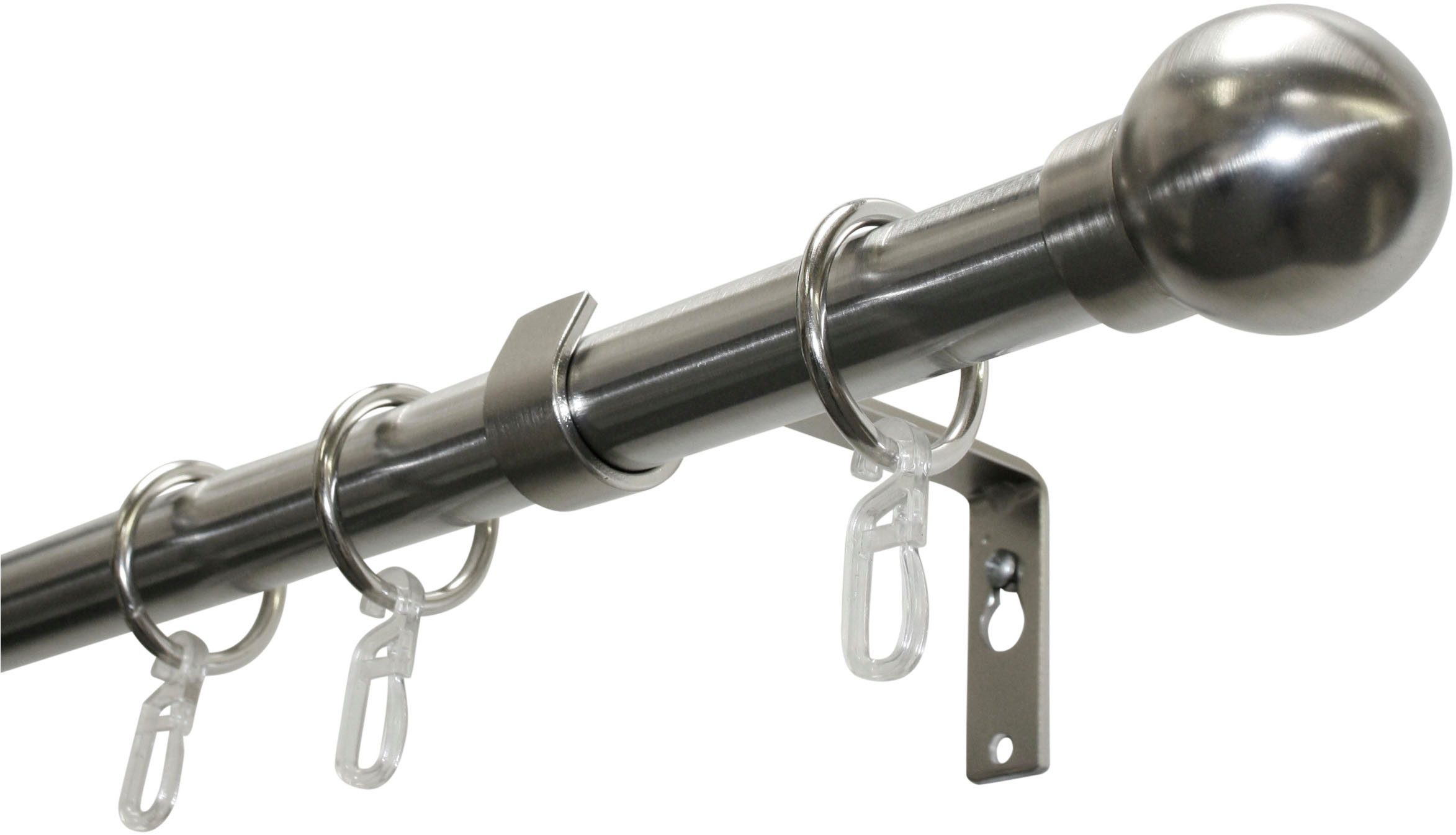 GARDINIA Gardinenstange Set Metall, 1-läufig, Fixmaß, günstig online kaufen