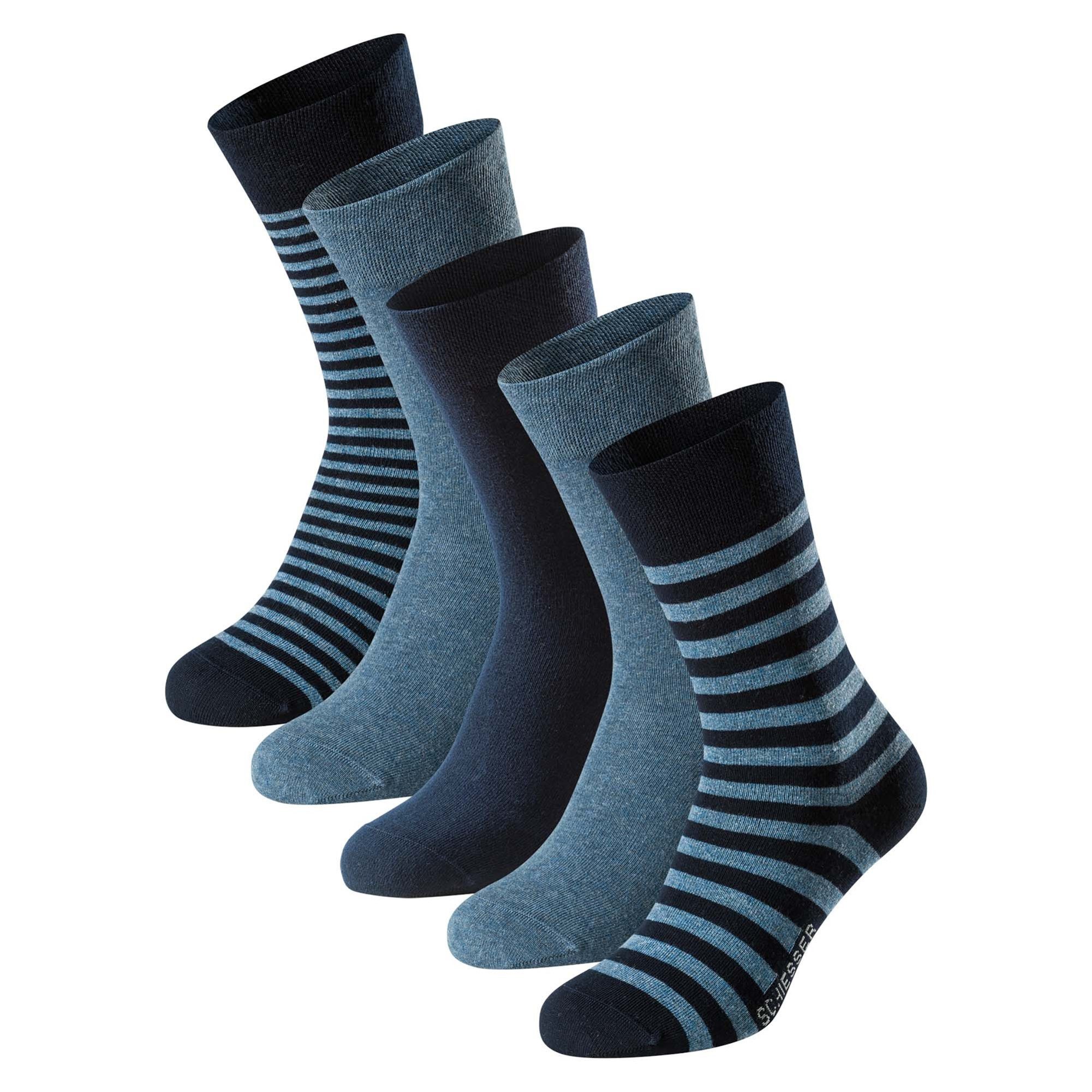 Kurzsocken Herren Socken 5er Pack Baumwolle Bluebird
