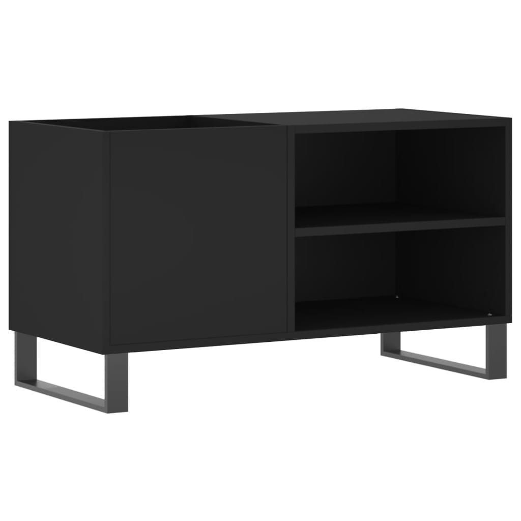 vidaXL Media-Regal Plattenschrank Schwarz 85x38x48 cm Holzwerkstoff, 1-tlg. günstig online kaufen
