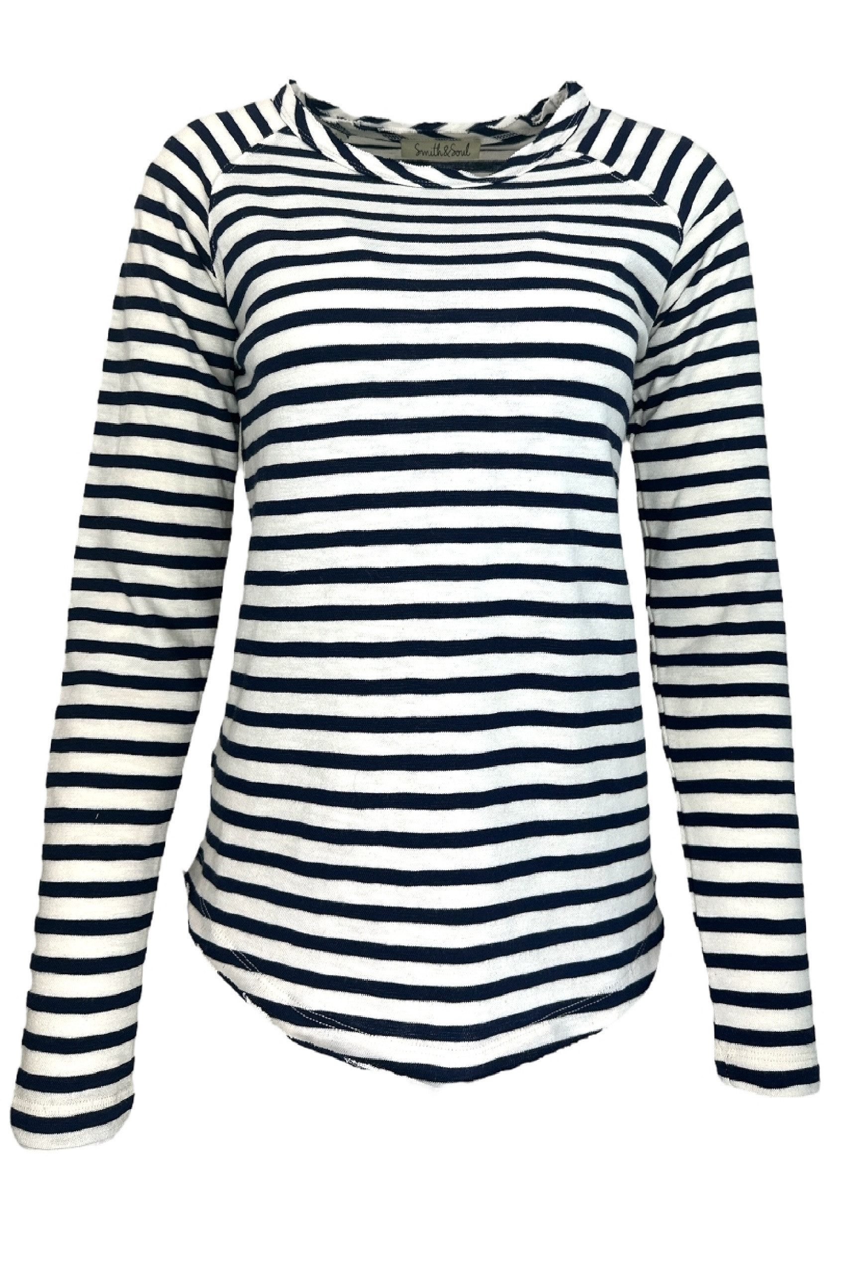 Smith & Soul Rundhalsshirt mit offenen günstig online kaufen