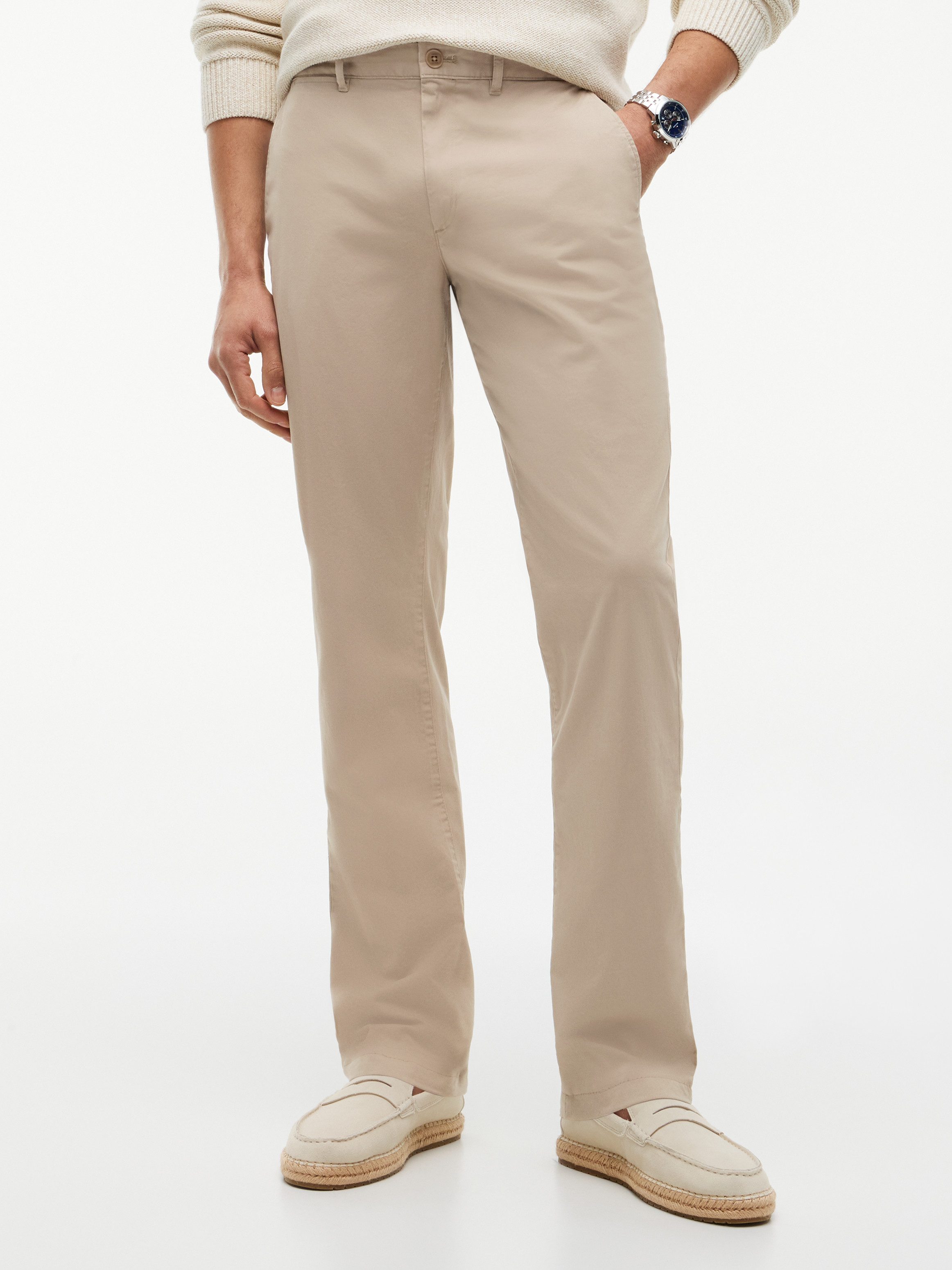 Tommy Hilfiger Chinohose CORE DENTON ESSENTIAL Straight Fit, Baumwolle mit Stretch