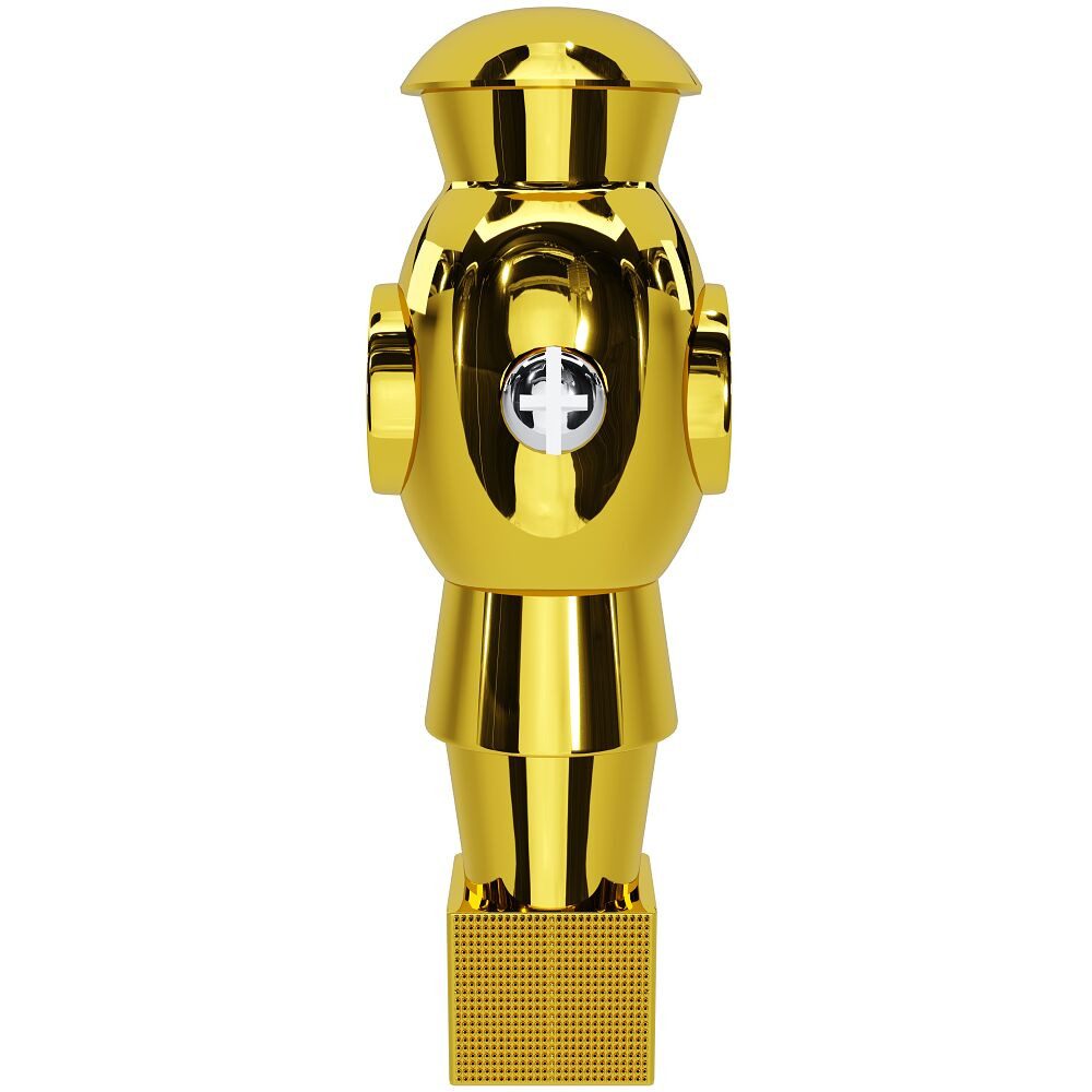 Automaten Hoffmann Kickertisch Kickerfigur Golden Goal ohne Gewichtsausgleich, Präzise Schüsse: geriffelte Ballangriffsfläche für Kontrolle