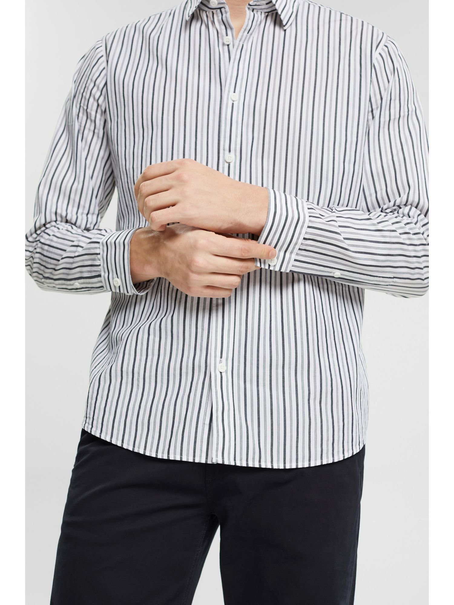 Esprit Collection Businesshemd Hemd mit Streifen WHITE