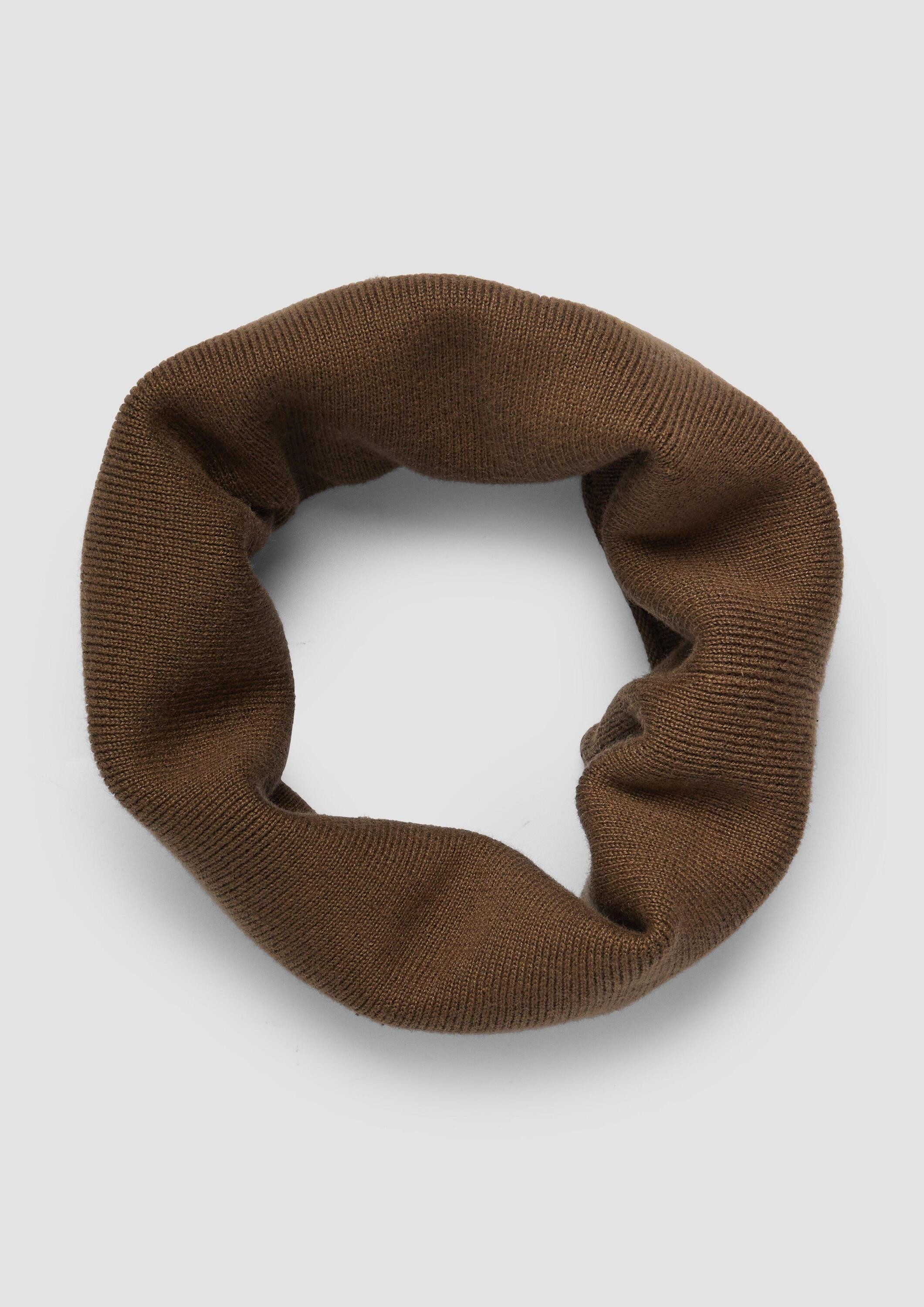 s.Oliver Loop Snood, Feinstrick-Snood mit Jerseyfutter