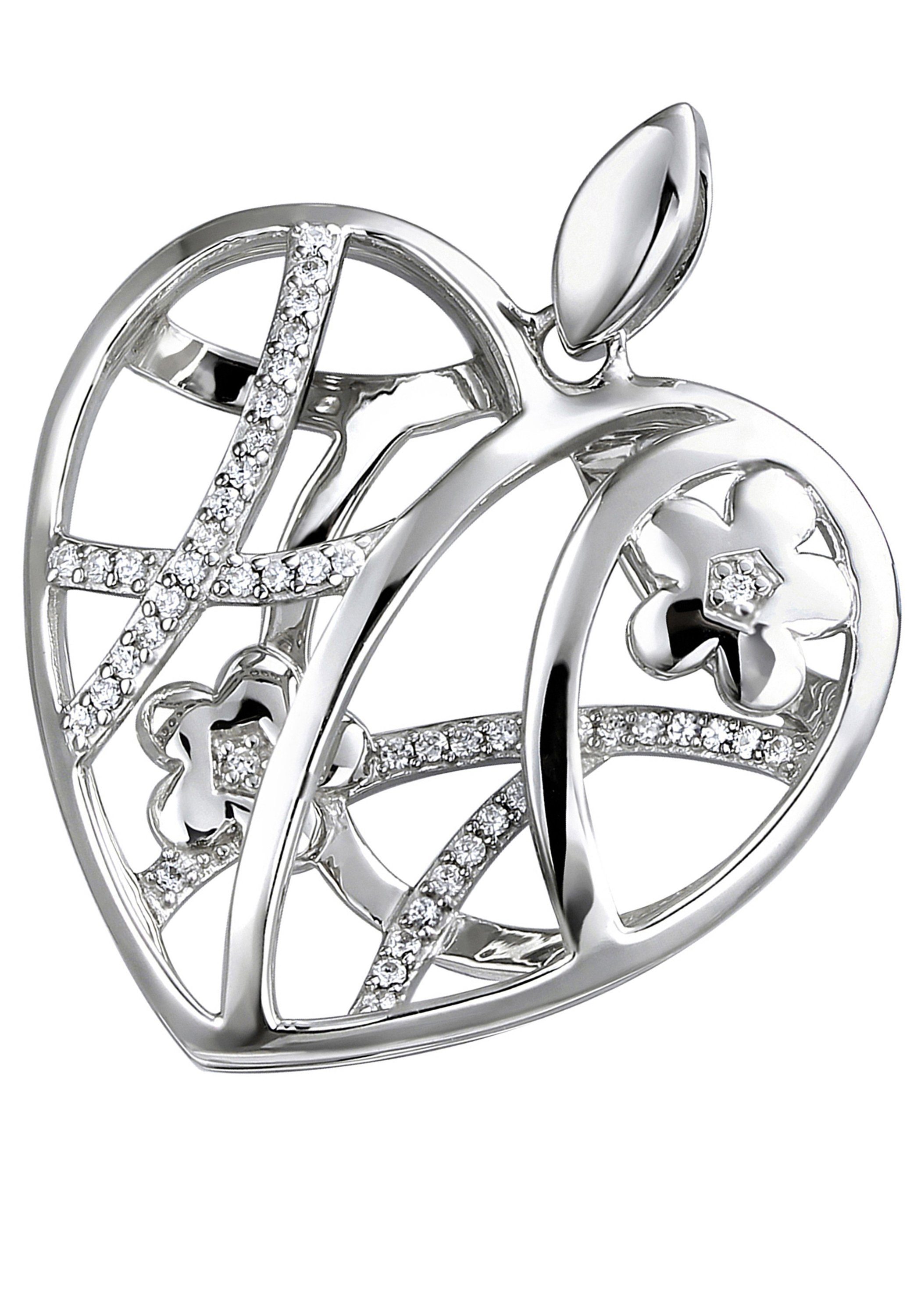 JOBO Herzanhänger Anhänger Herz mit Bl...