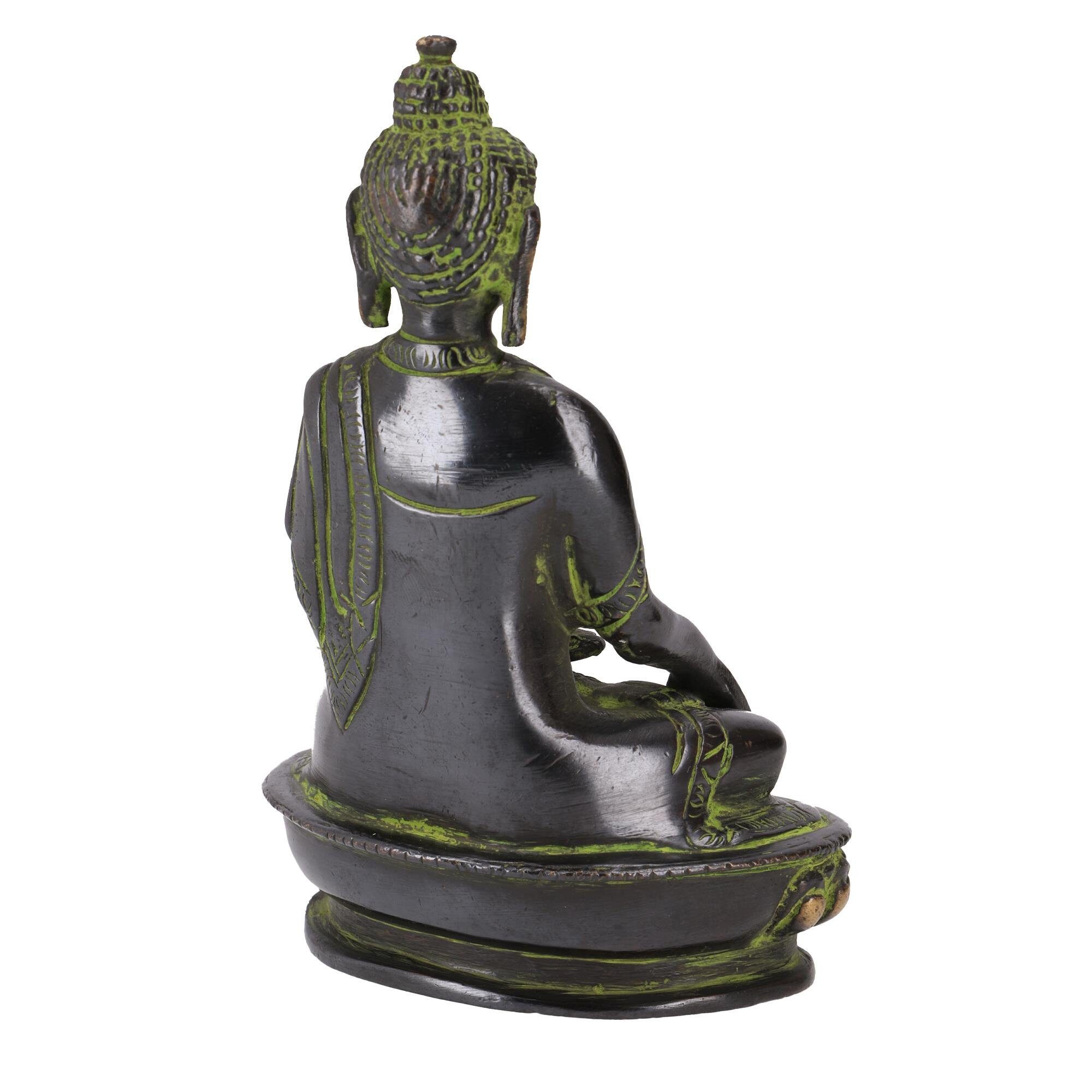 Statue Bhumisparsa Mudra 14.. aus Buddhafigur Guru-Shop Messing Buddha
