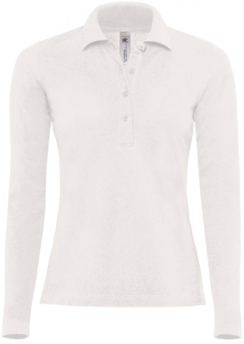B&C Langarm-Poloshirt Poloshirt Safran Pure Longsleeve günstig online kaufen