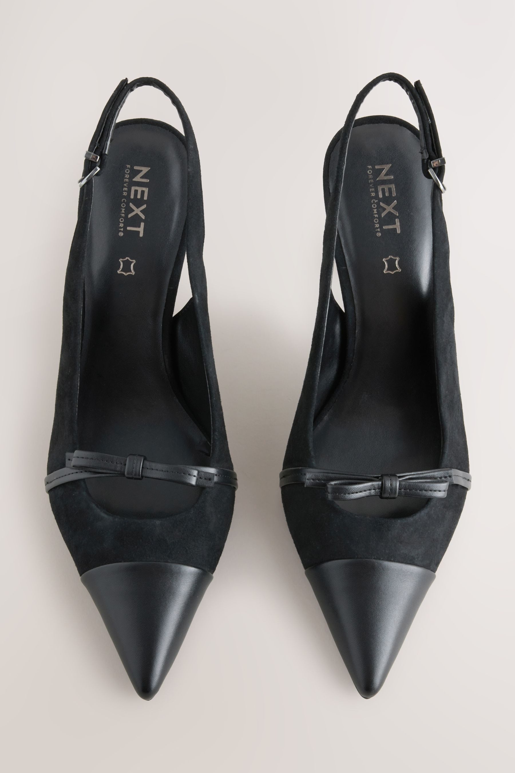 Next Forever Comfort® Slingbacks aus Leder mit Absatz Slingsandale (1-tlg) günstig online kaufen