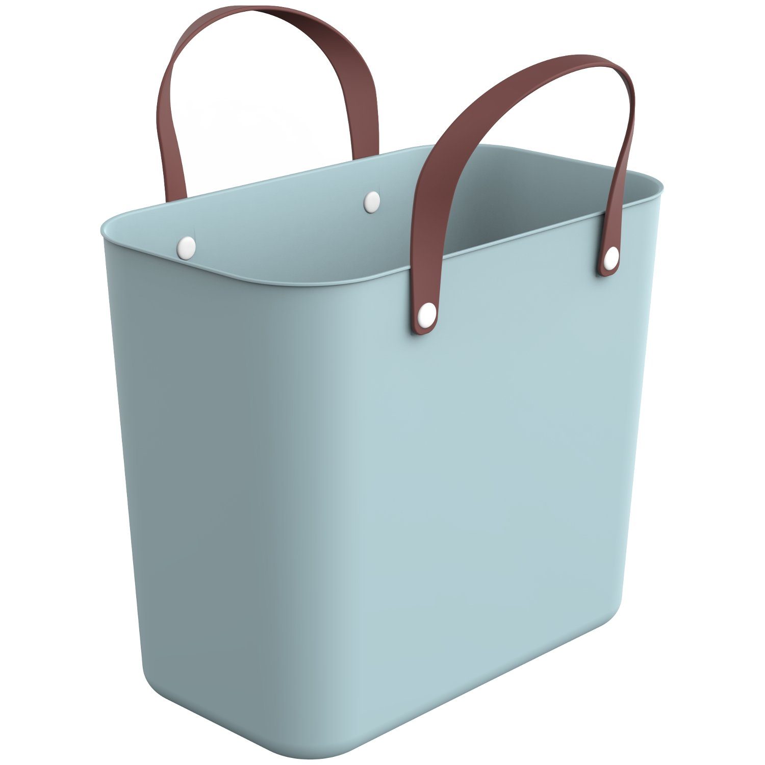 ROTHO Einkaufskorb Albula Multibag, 25,00 l, [ 40 x 23,5 x 34 cm ] Hergestellt aus recyceltem Material Hellblau | Einkaufskörbe