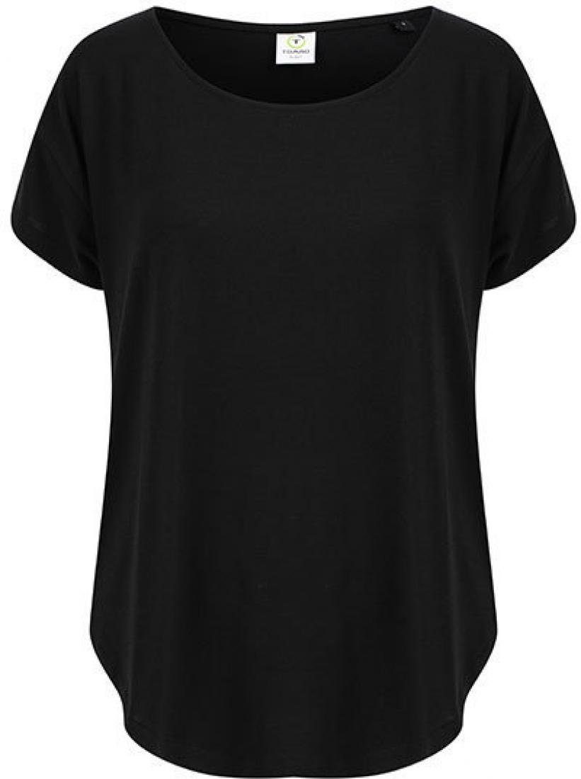 Tombo Rundhalsshirt Scoop Neck Tee - Damen Oversize-T-Shirt - U-Ausschnitt