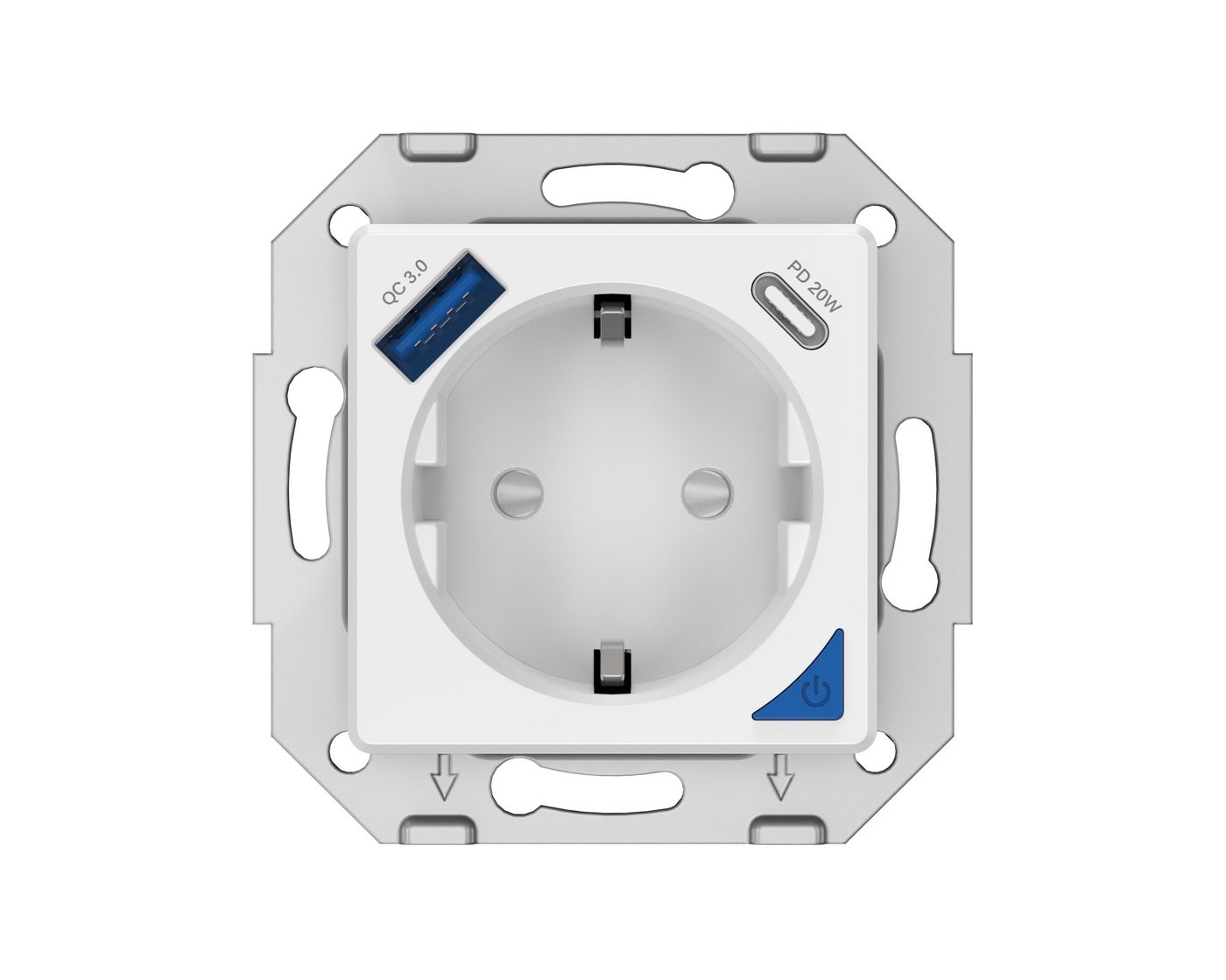 Thumbnail - TEDAYA Steckdose smarte Steckdose mit USB-B und USB-C