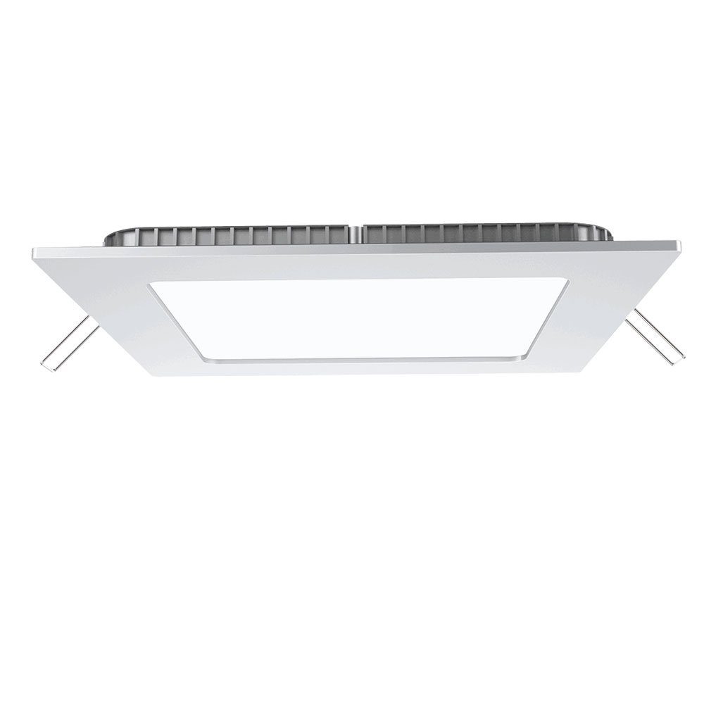 LED Decken Beleuchtung fest LED-Leuchtmittel Alu Panel, Watt Panel LED Kaltweiß, 6 Einbau V-TAC Raster Wand Strahler verbaut,