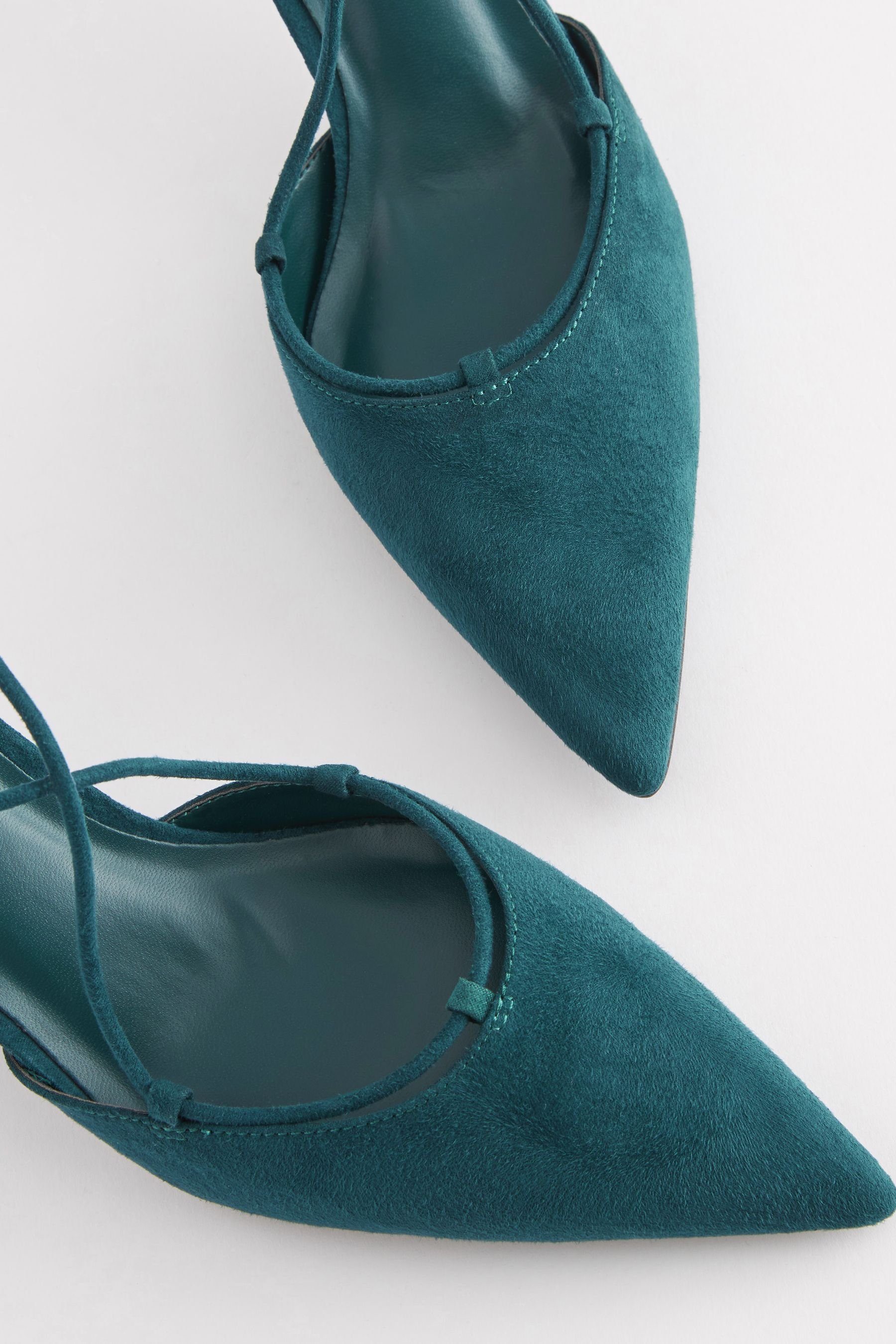 Hohe Teal Pumps Comfort® Wickeldesign Schuhe Next Forever im Blue (1-tlg)