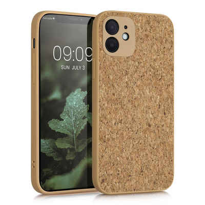 kwmobile Handyhülle Hülle für Apple iPhone 12, Kork Handyhülle Cover - Schutzhülle TPU Case