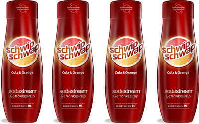 SodaStream Getränke-Sirup SchwipSchwap (Cola & Orange), 4 Stück, für bis zu 9 Liter Застосуватиgetränk
