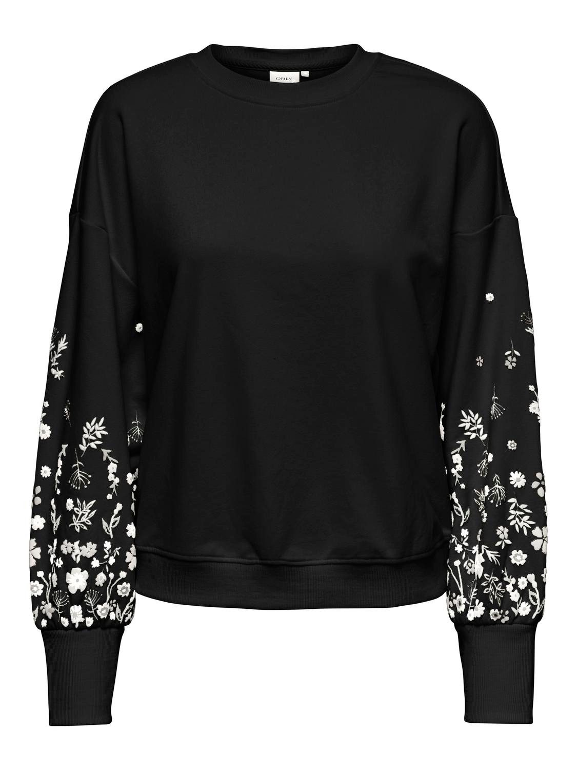 ONLY Sweatshirt ONLBROOKE L/S O-NECK FLOWER günstig online kaufen