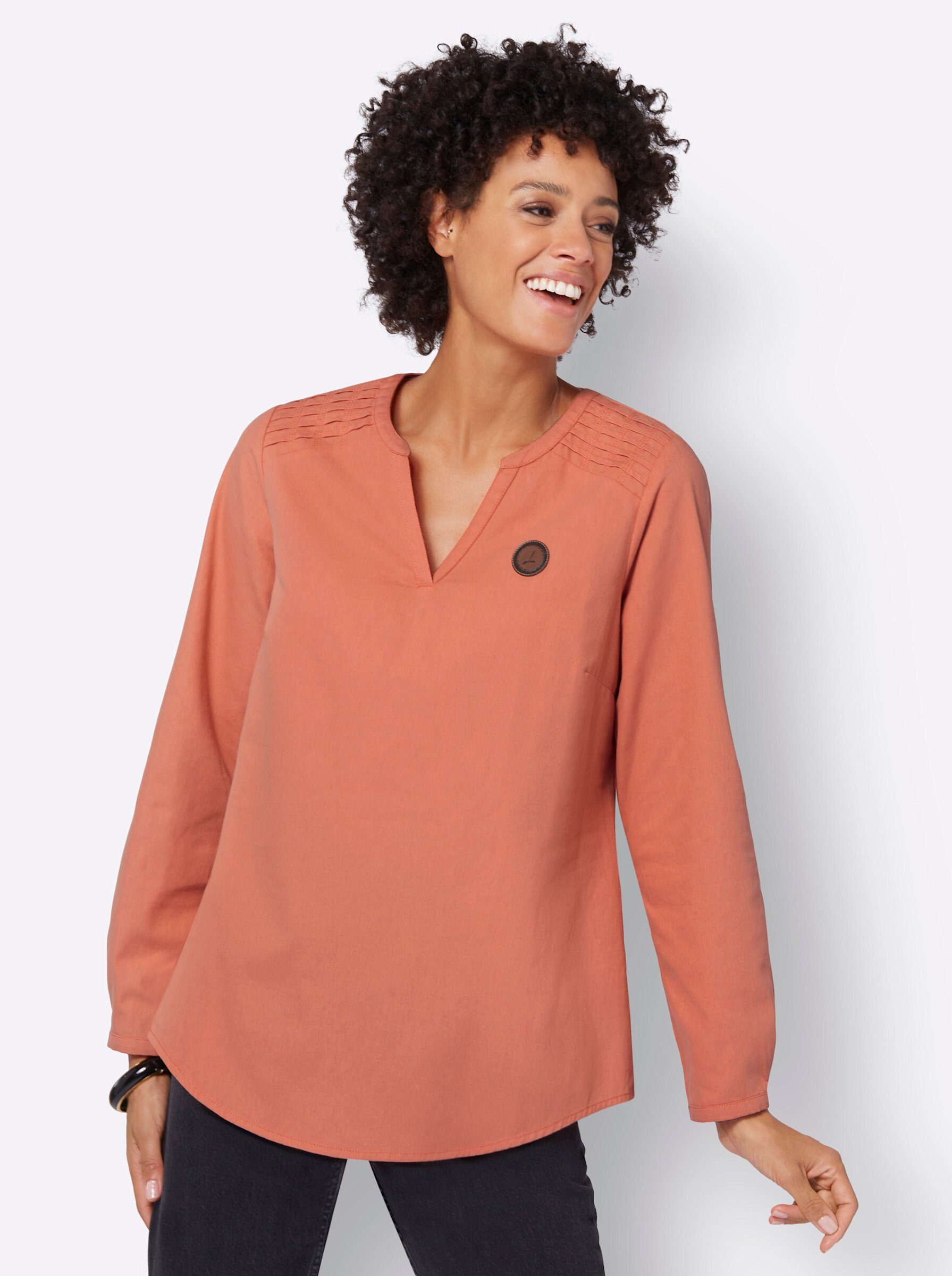 Bluse WITT papaya Klassische WEIDEN