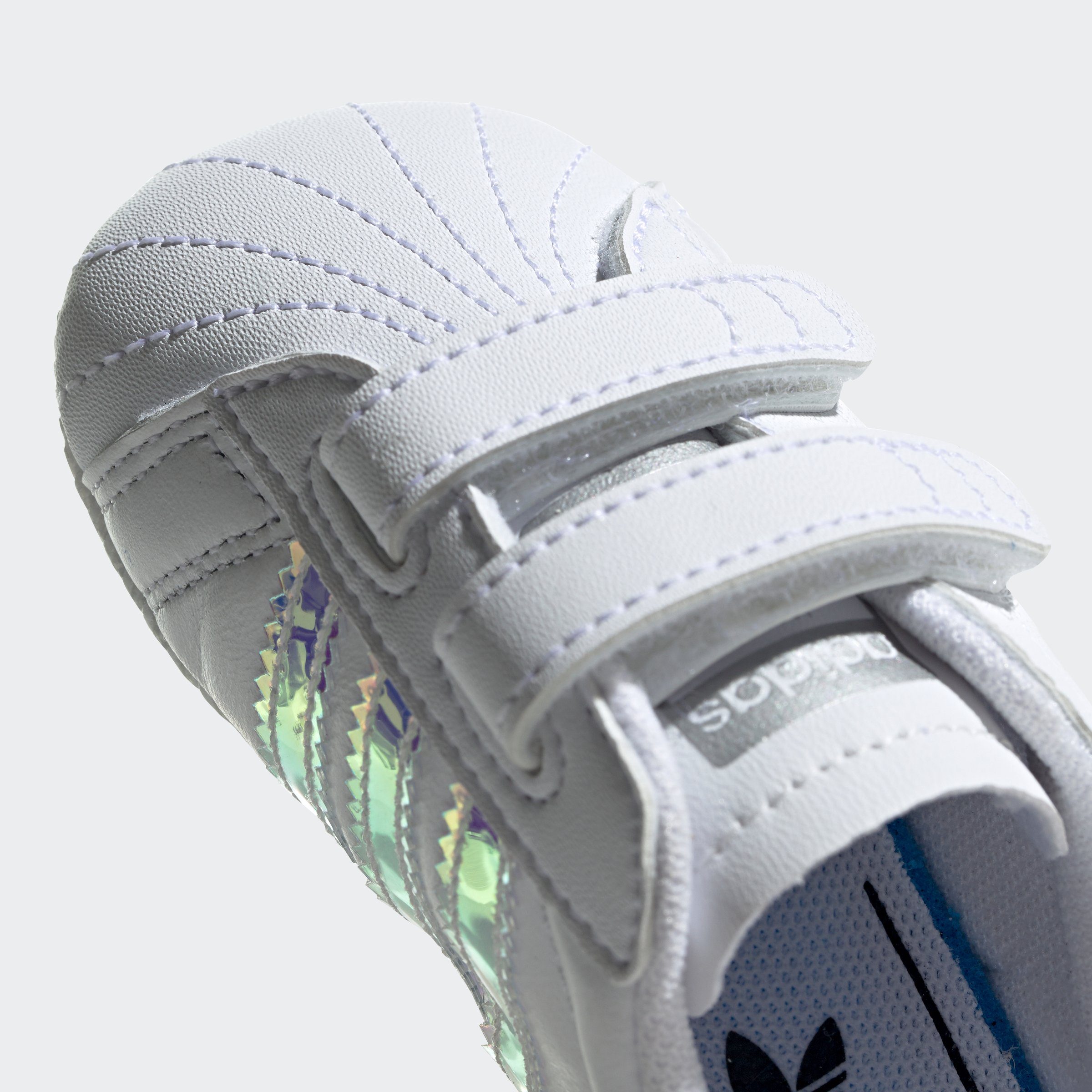 Klettverschluss Sneaker für mit adidas Originals SUPERSTAR Babys
